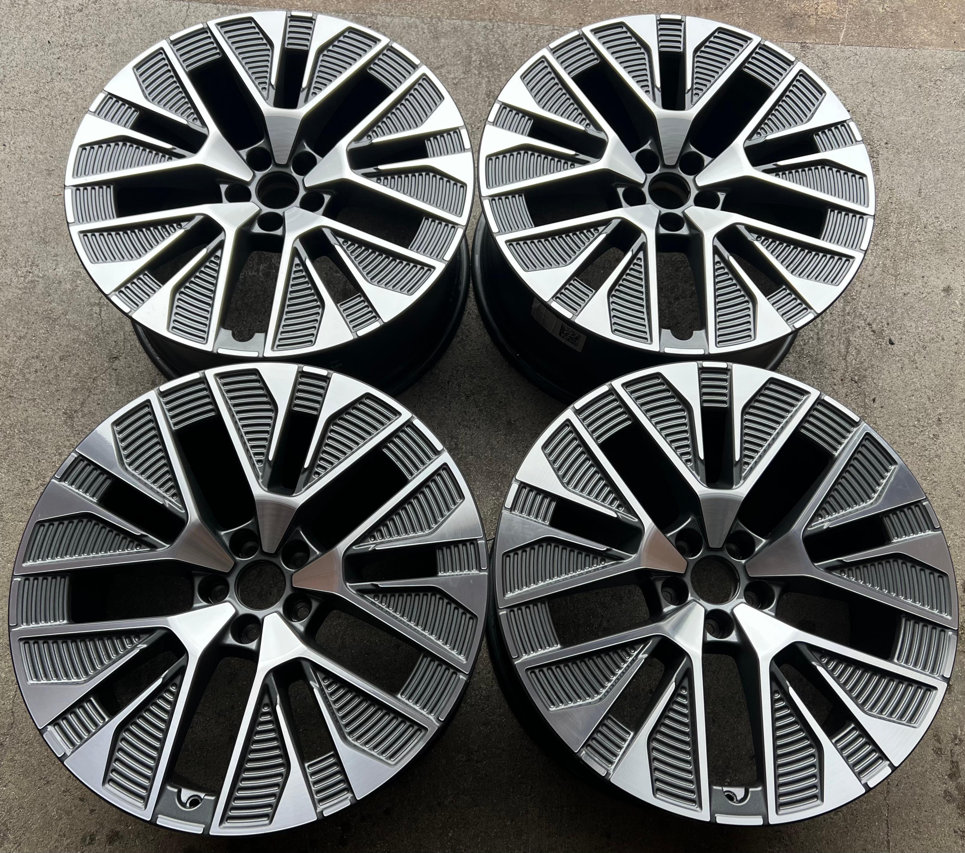 4 ORIGINAL 21" ALUFELGE FELGE AUDI E-TRON Q8 4KE 9,5x21 ET36 4KE601025AL FREIHAUS