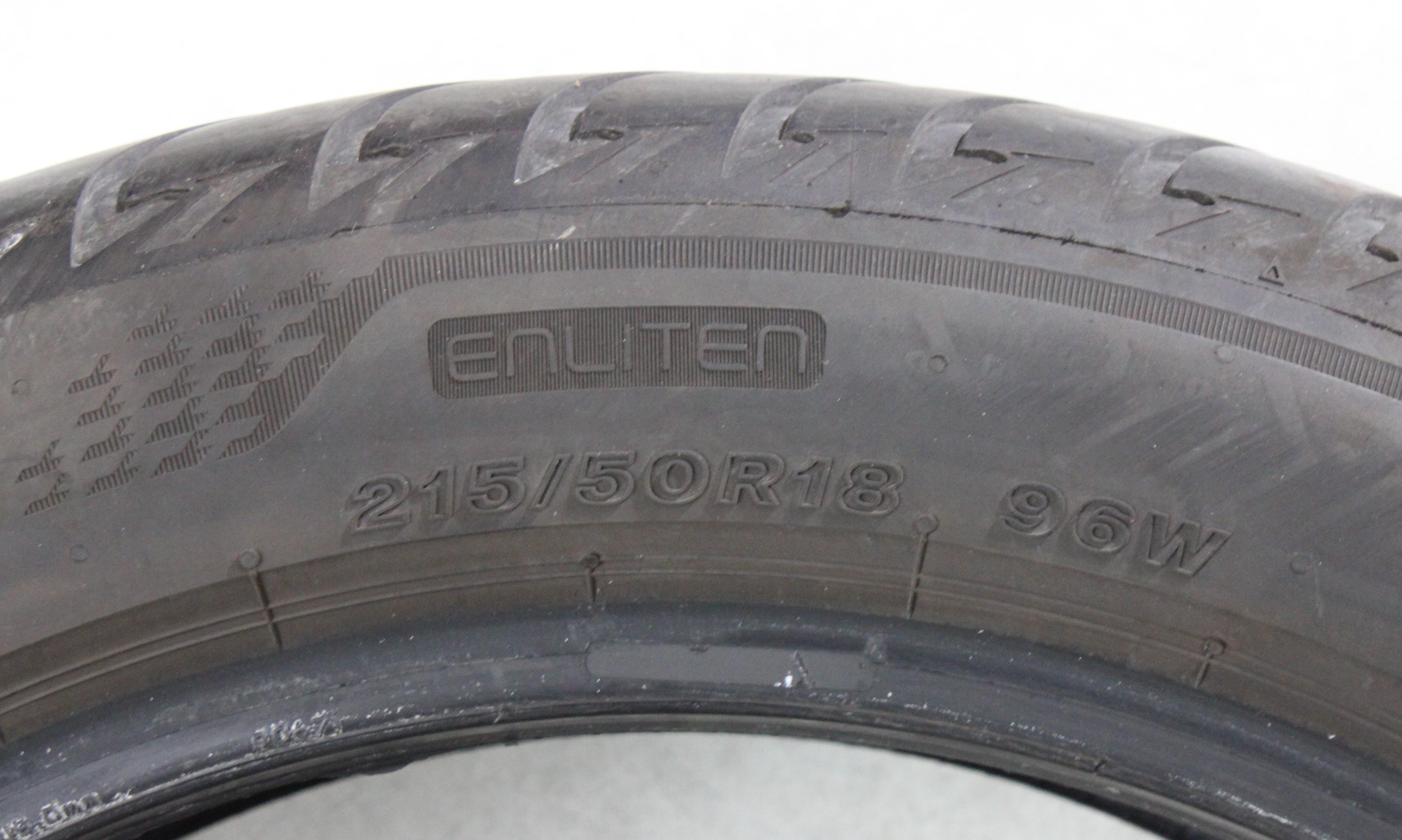 4 x 215/50R18 96W pneus été Bridgestone Turanza Eco Enliten 2x5mm/2x5,5-6mm 2025