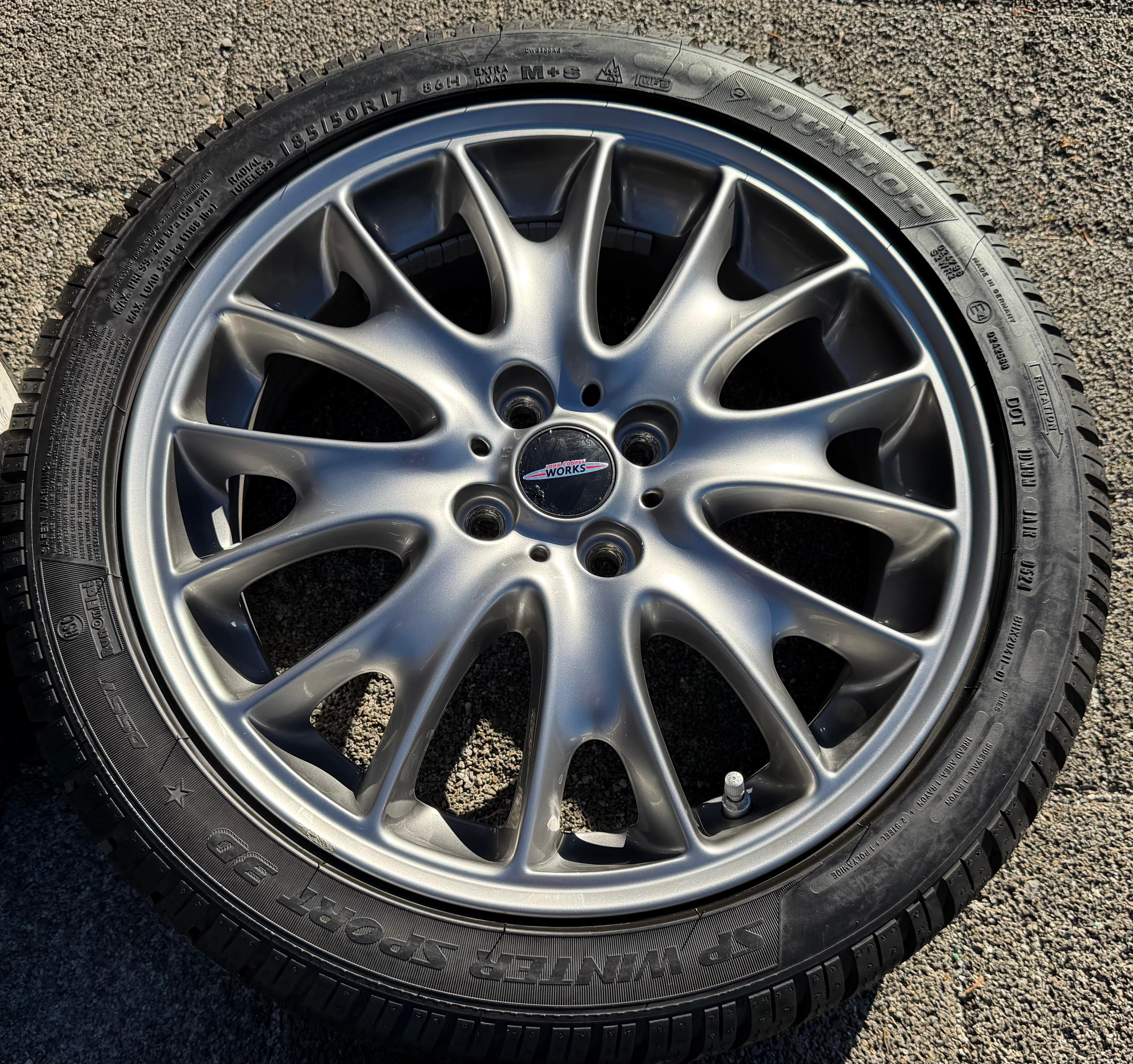 4 ruedas de invierno de aleación originales de 17" para Mini R55 R56 R57 R58 185/50R17 86H 6786220 2024 Dunlop