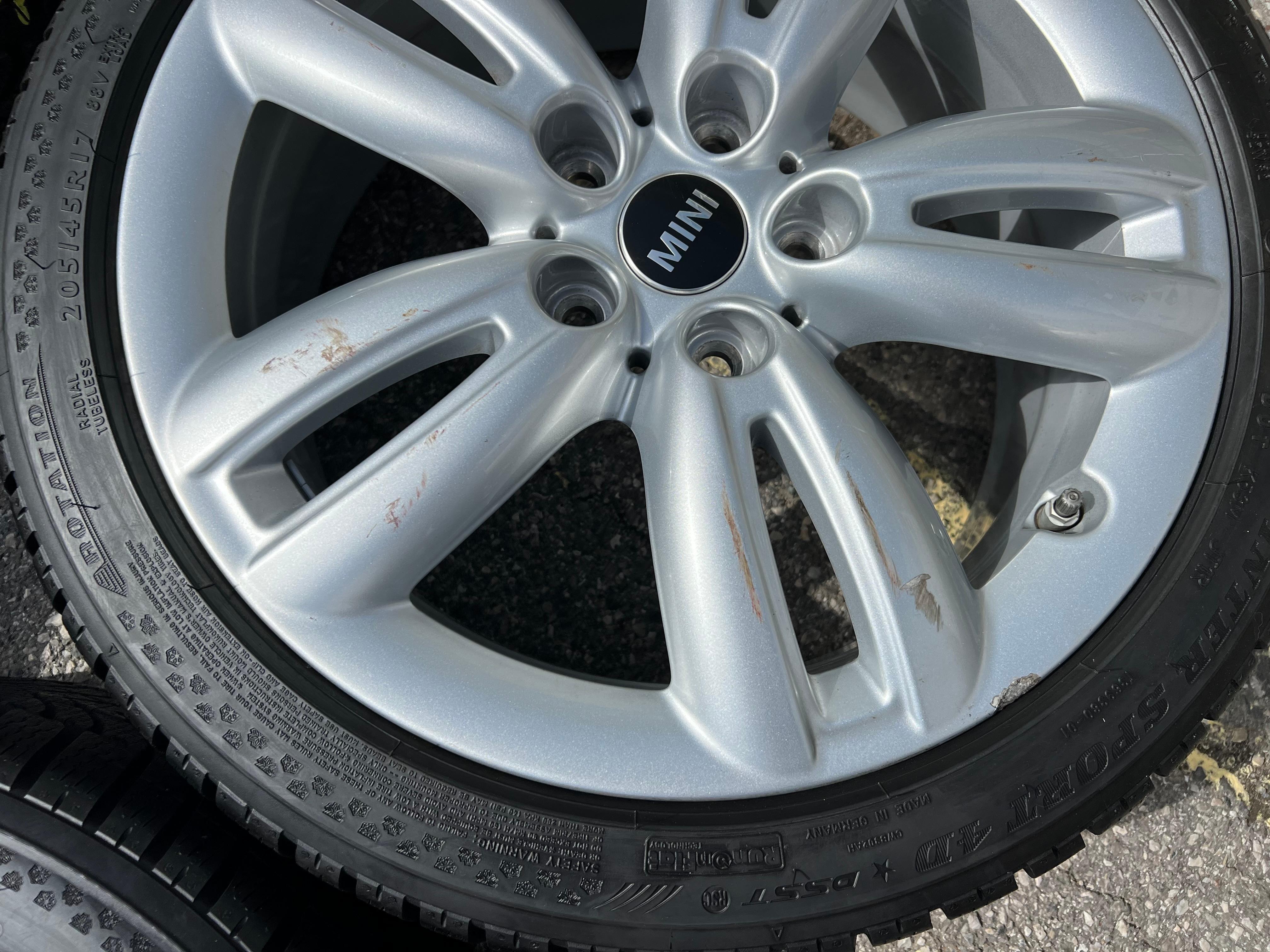 4 LLANTAS DE INVIERNO ORIGINALES DE ALUMINIO 17" MINI F55 F56 F57 JCW TRACK SPOKE 501 6855107