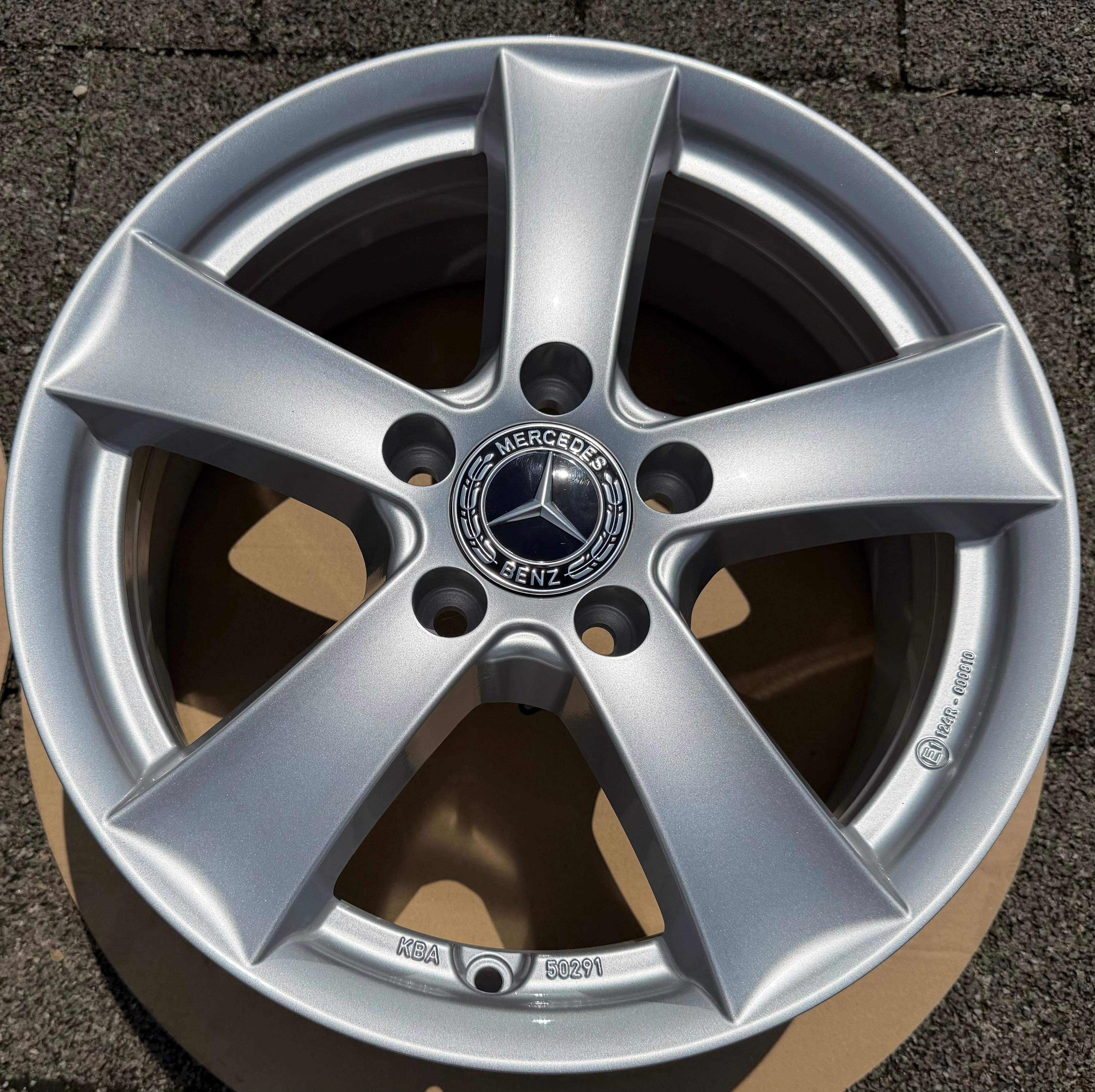 4 ALUFELGEN 16" MERCEDES A-KLASSE W176 B-KLASSE W246 CLA W117 6,5x16 ET49