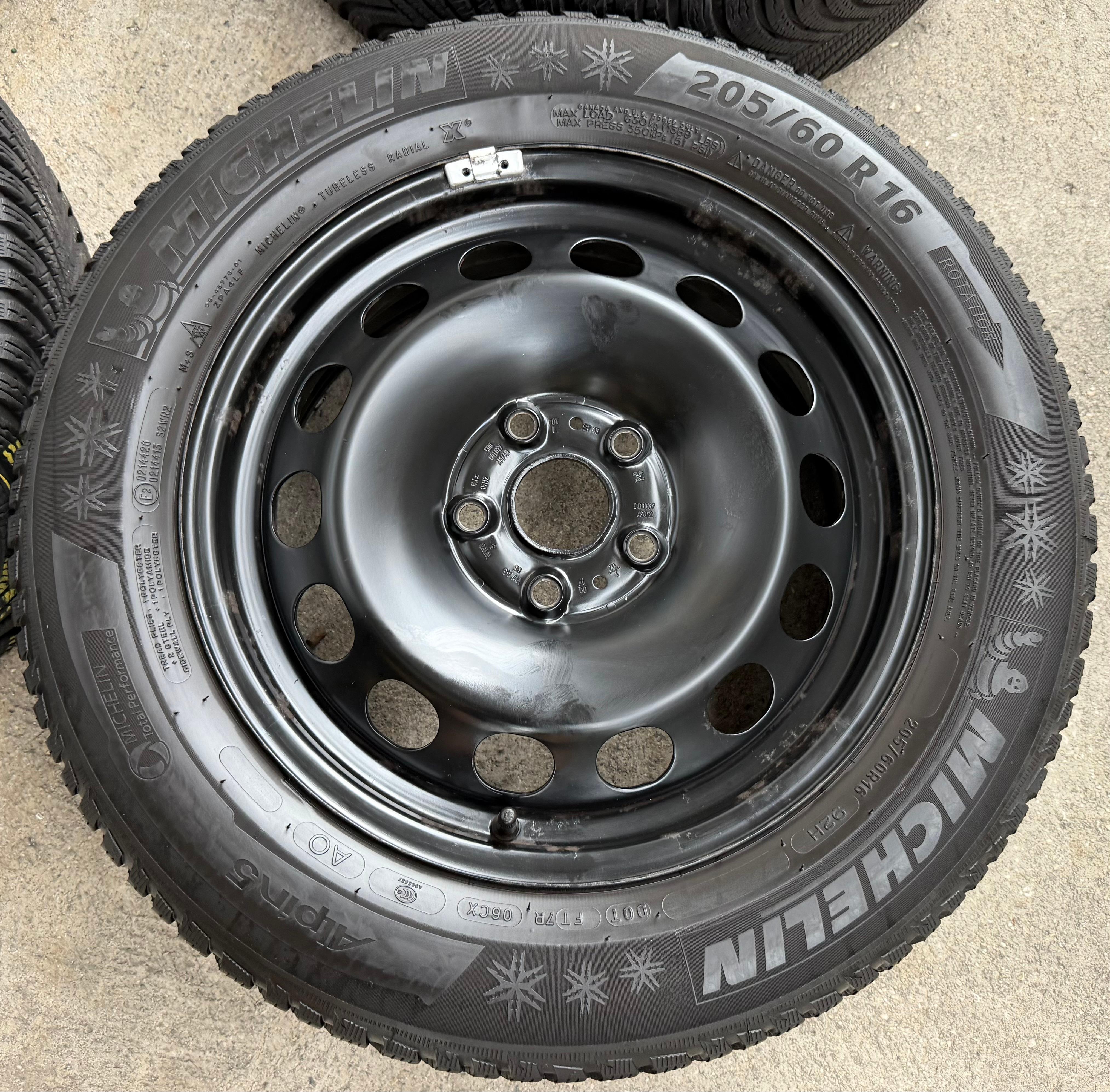 4 Winterräder Audi Q2 GA VW T-ROC A11 205/60R16 92H Michelin Alpin 5 Winterreifen