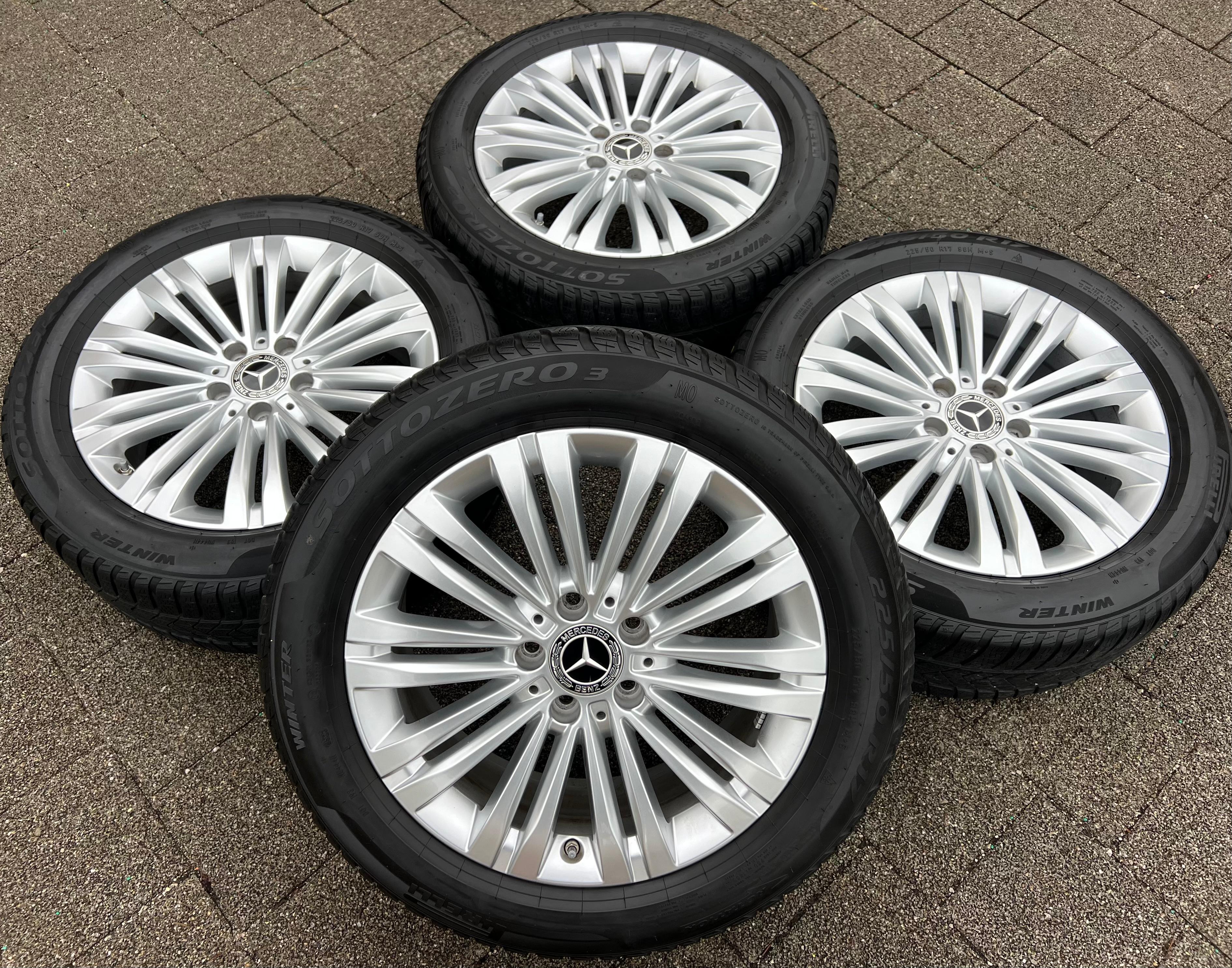 4 ORIGINAL 17" ALU WINTERRÄDER MERCEDES C-KLASSE W206 A2064014400 TOP FREIHAUS