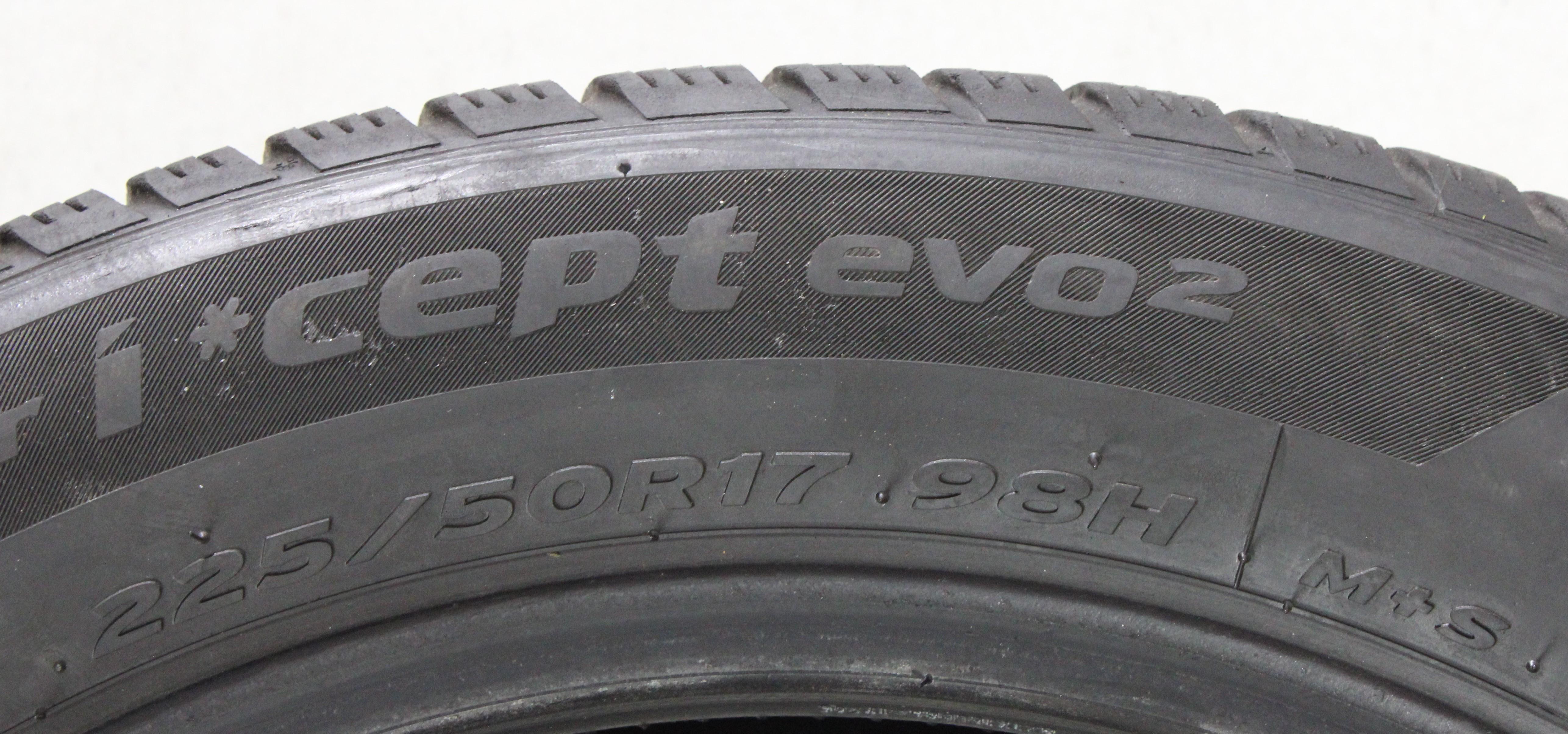 1 x 225/50R17 98H Winterreifen Hankook Winter I*Cept Evo 2 * 5-5,5mm 2019