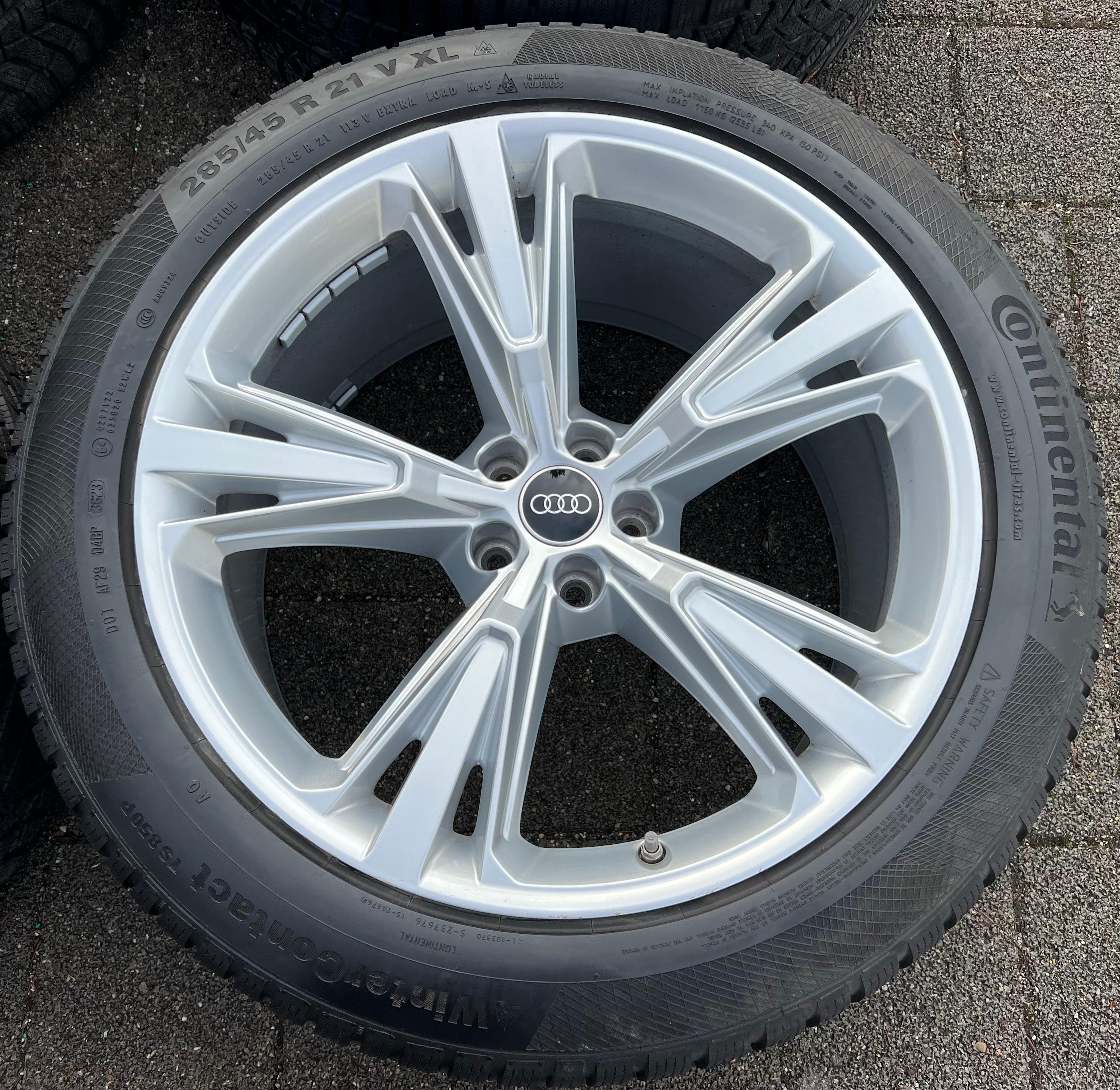 4 ORIGINAL 21" ALU WINTERRÄDER AUDI Q8 SQ8 4M 4M8601025H 285/45R21 113V