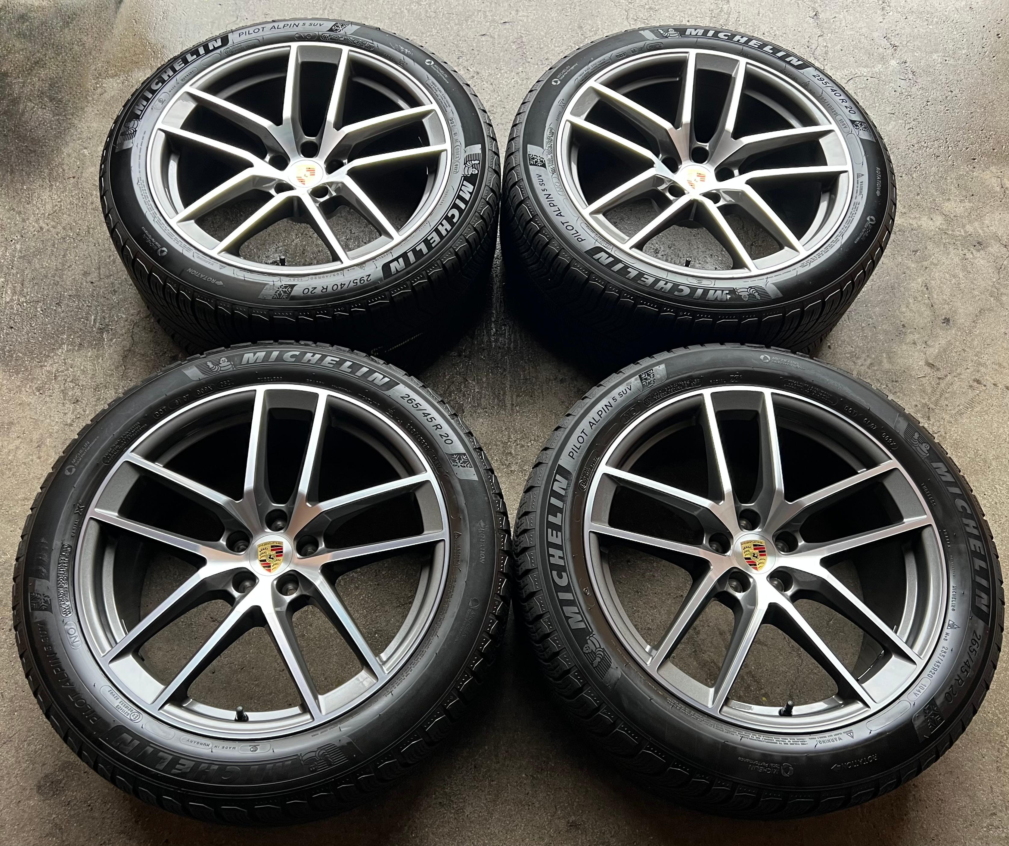 4 ORIGINAL 20" ALU WINTERRÄDER PORSCHE MACAN 265/45R20 104V 295/40R20 106V RDKS