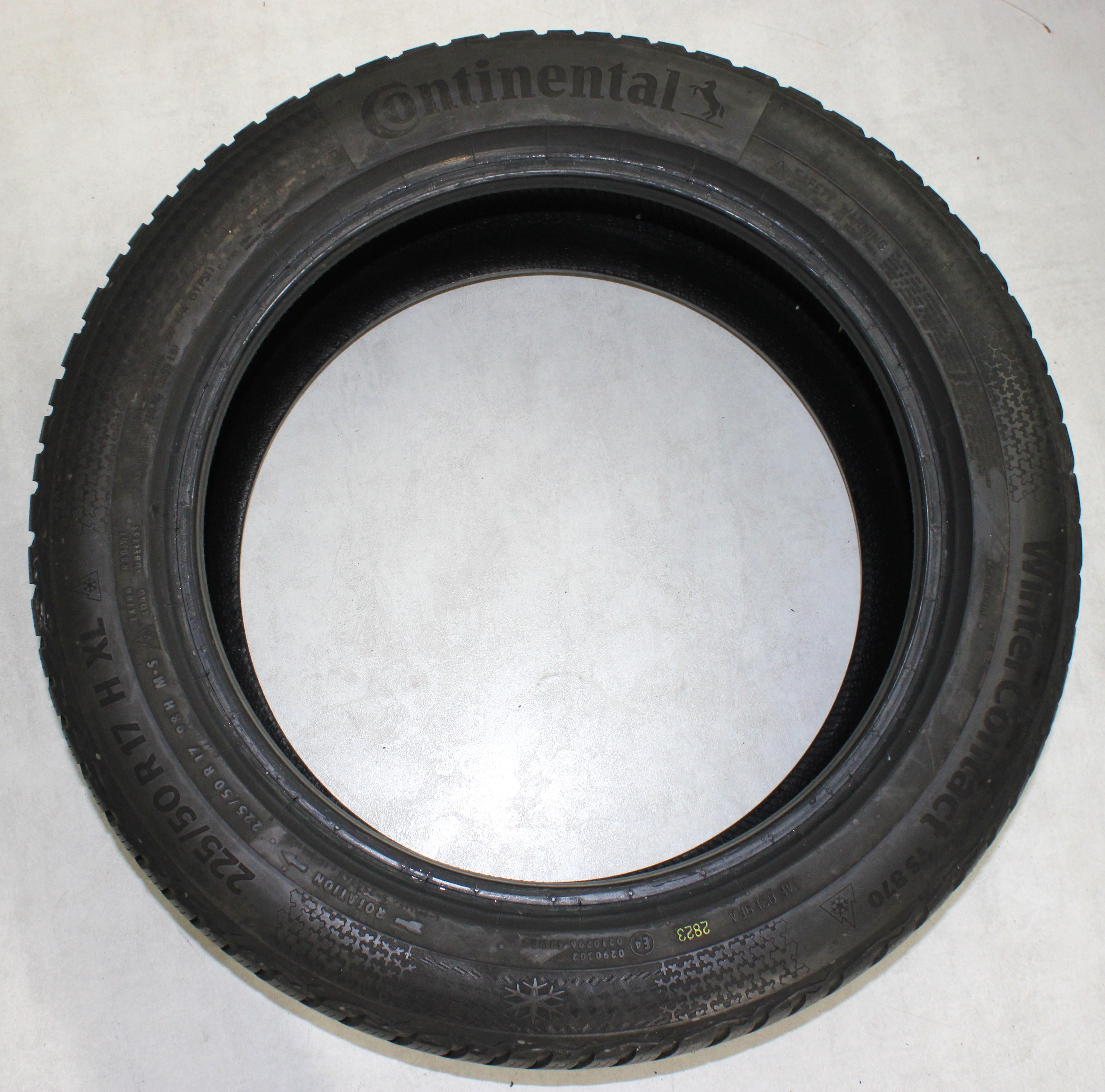 4 x 225/50R17 98H Winterreifen Continental Winter Contact TS870 2x6-6,5mm/2x6,5-7mm 2023 XL