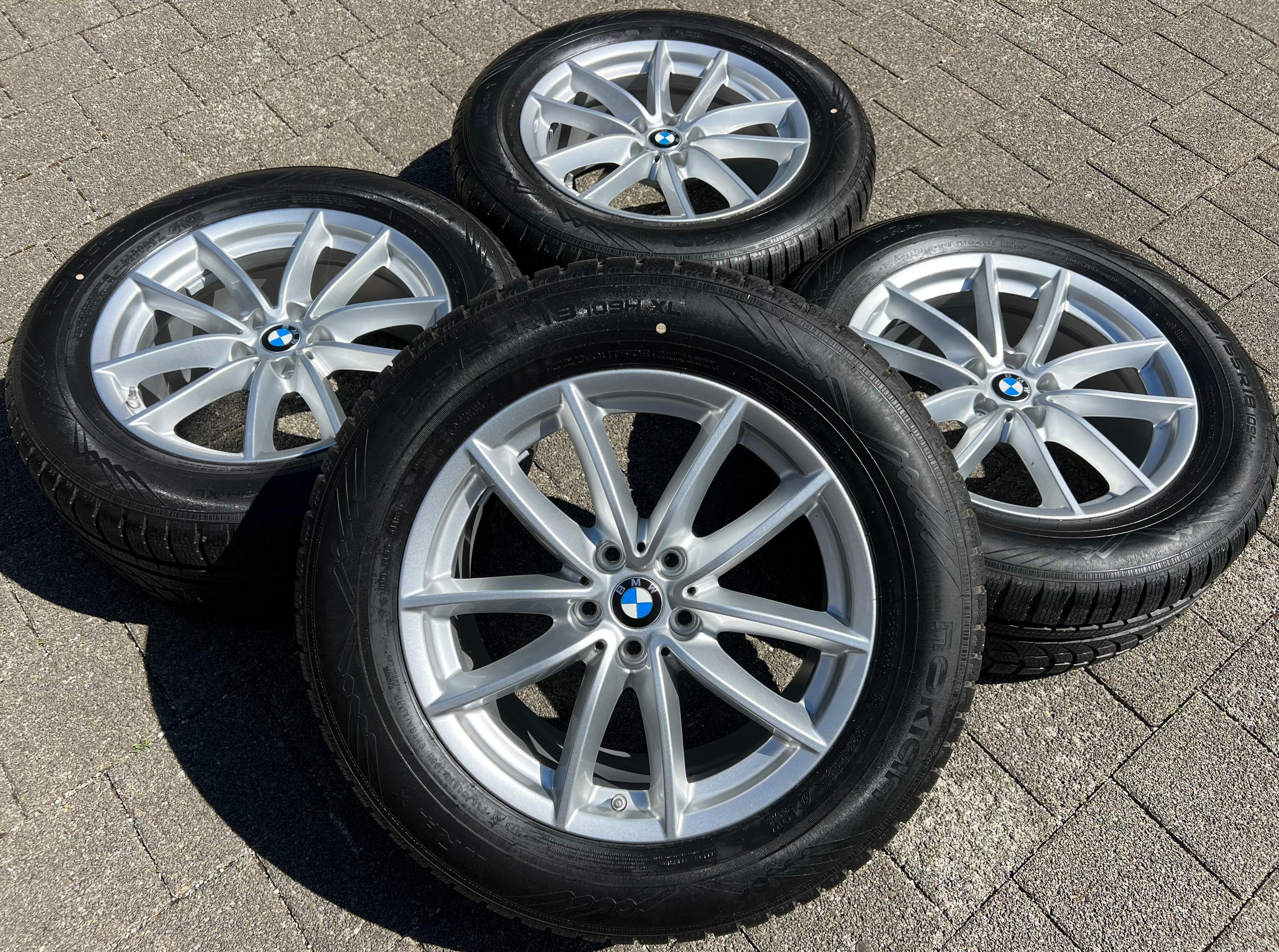4 ROUES D'HIVER ORIGINALES 18" EN ALU BMW X5 G05 255/55R18 109H NEUVES RDKS FRANCO DOMICILE