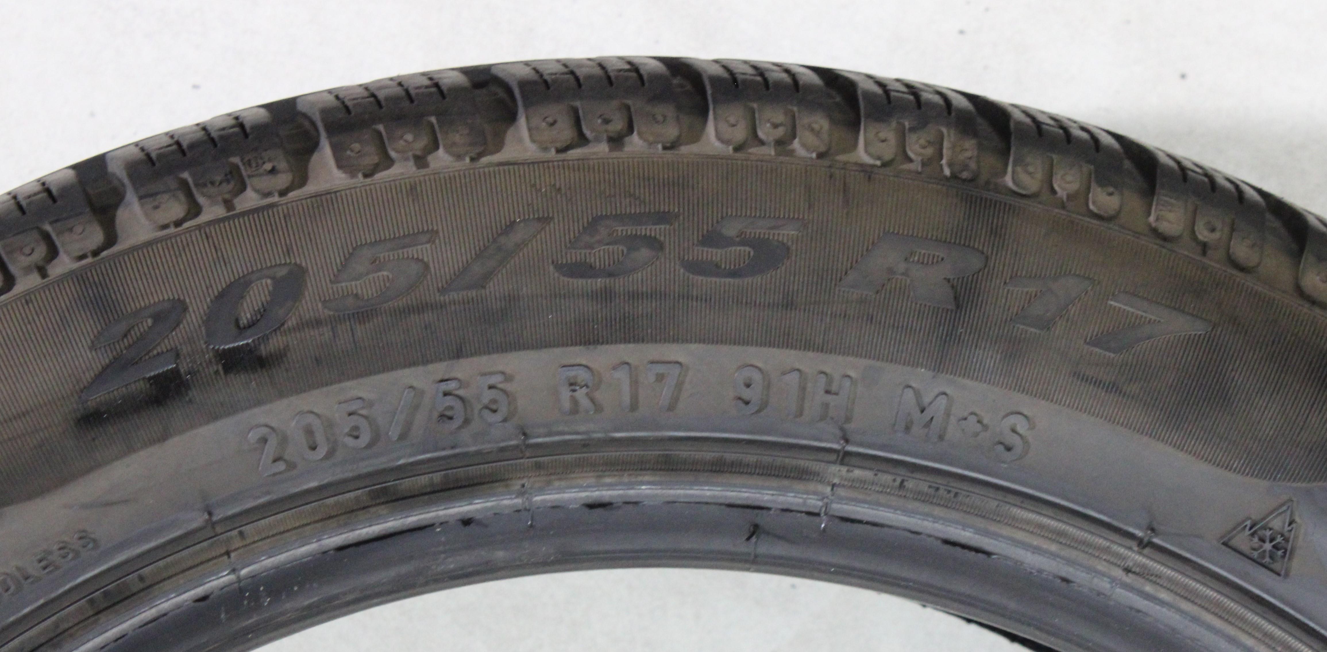 2 x 205/55R17 91H Winterreifen Pirelli Sottozero Winter 210 Serie 2 * Runflat 4,5-5mm 2017