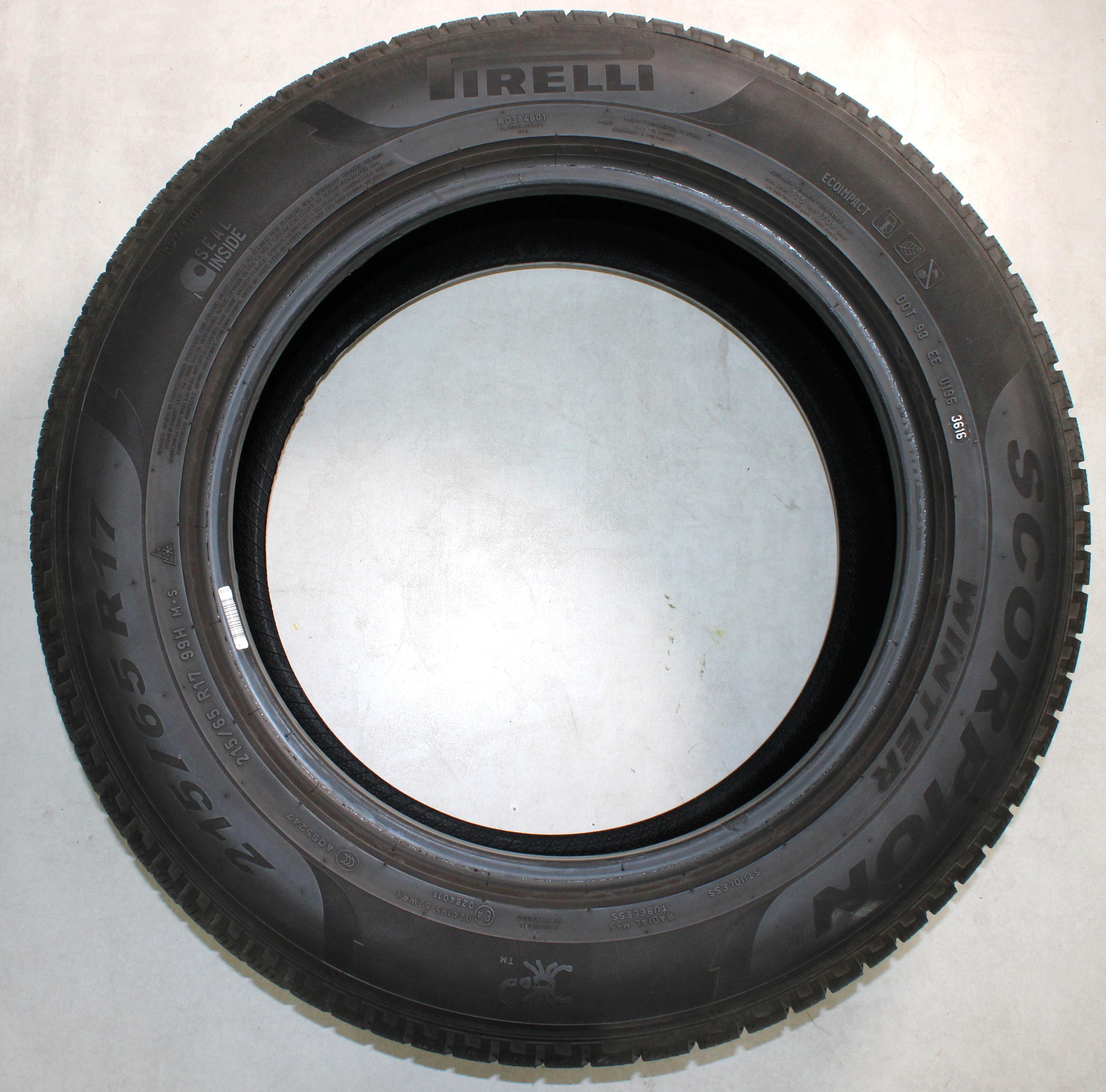 4 x 215/65R17 99H Winterreifen Pirelli Scorpion Winter 6,5mm 2016 Seal