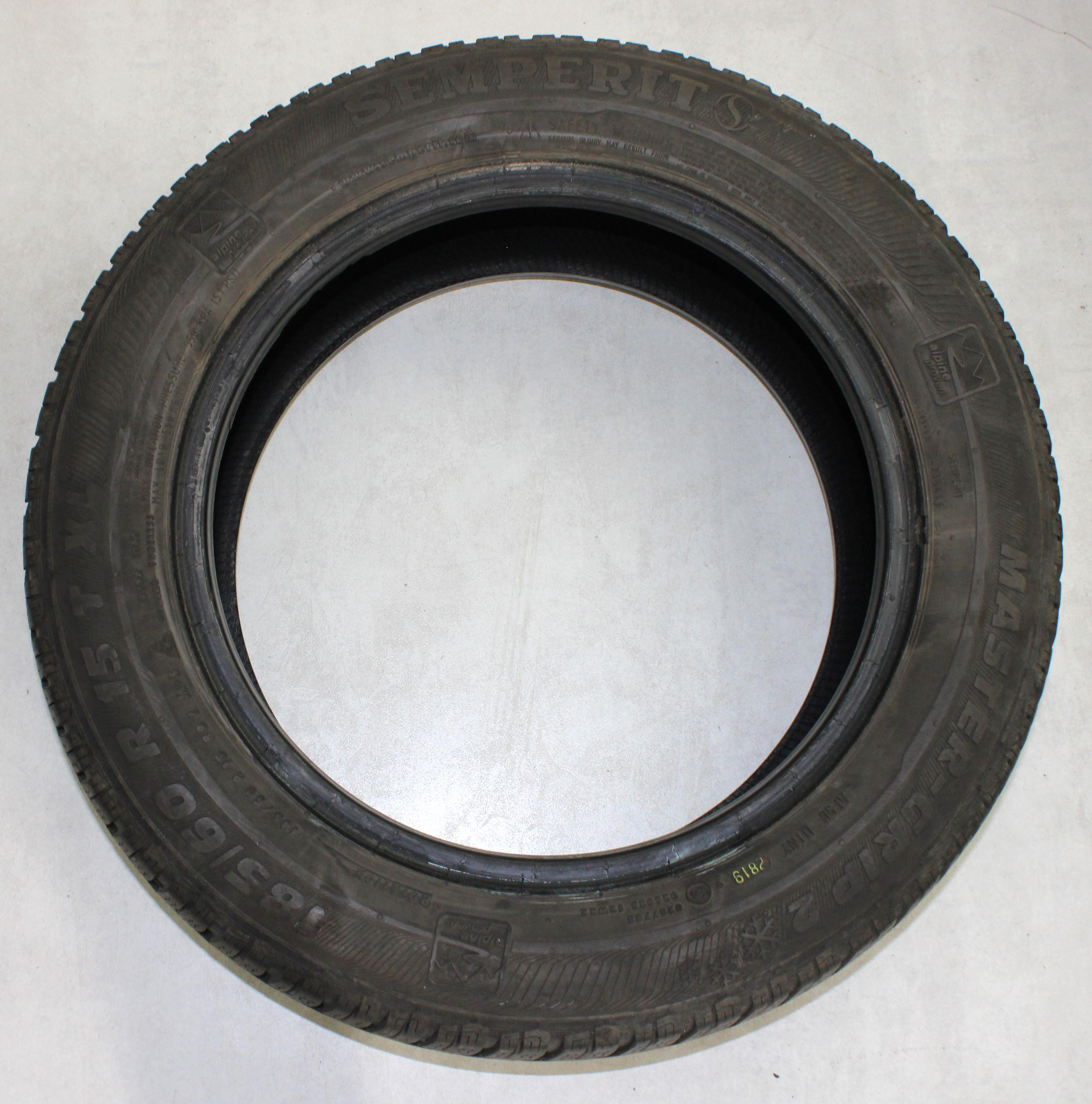 4 x 185/60R15 88T Winterreifen Semperit Master-Grip 2 4,5-5mm 2019 XL