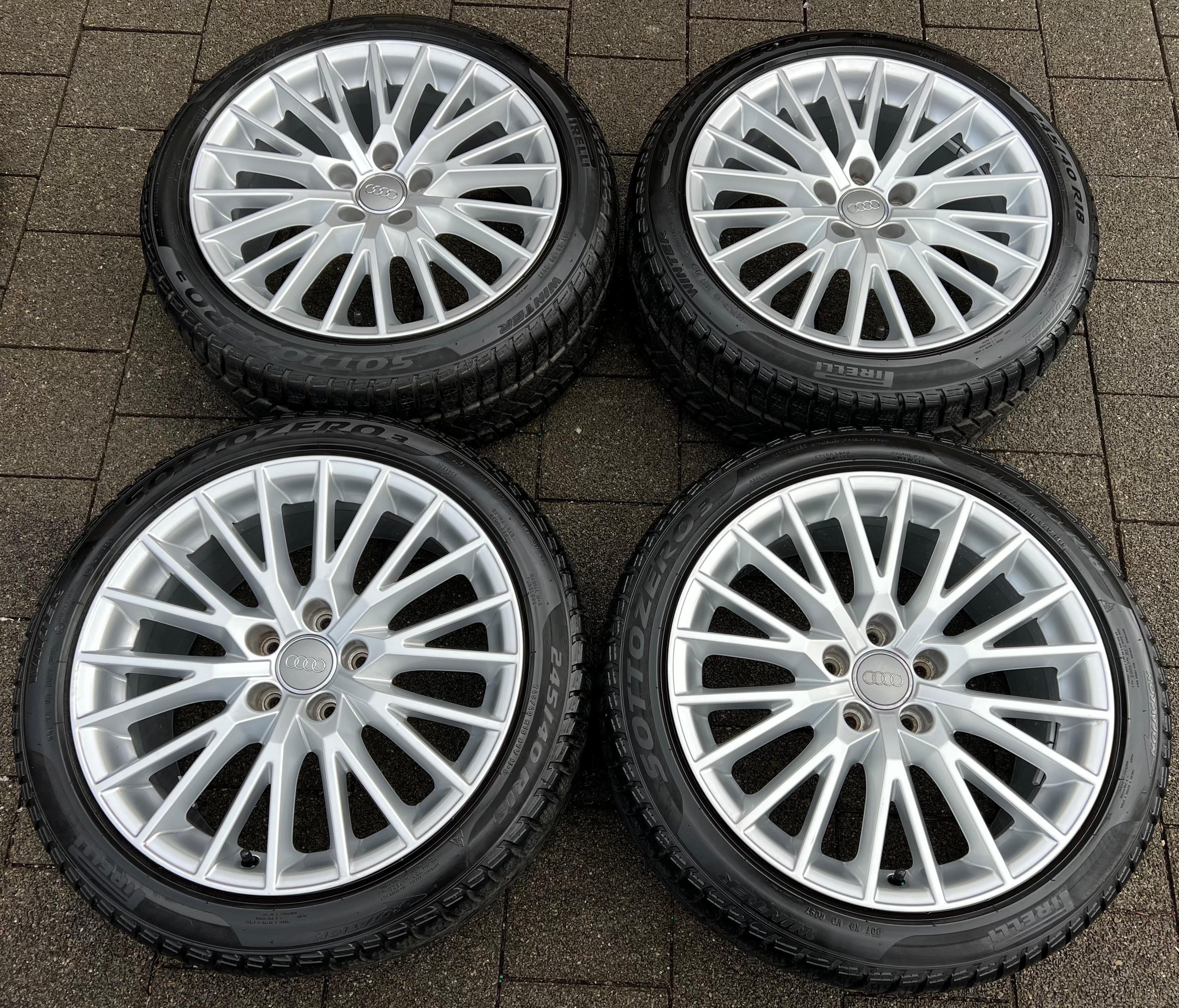 4 LLANTAS DE INVIERNO ORIGINALES DE ALUMINIO 18" AUDI TT TTS 8S 8S0601025D 245/40R18 98V PIRELLI ENTREGA GRATUITA
