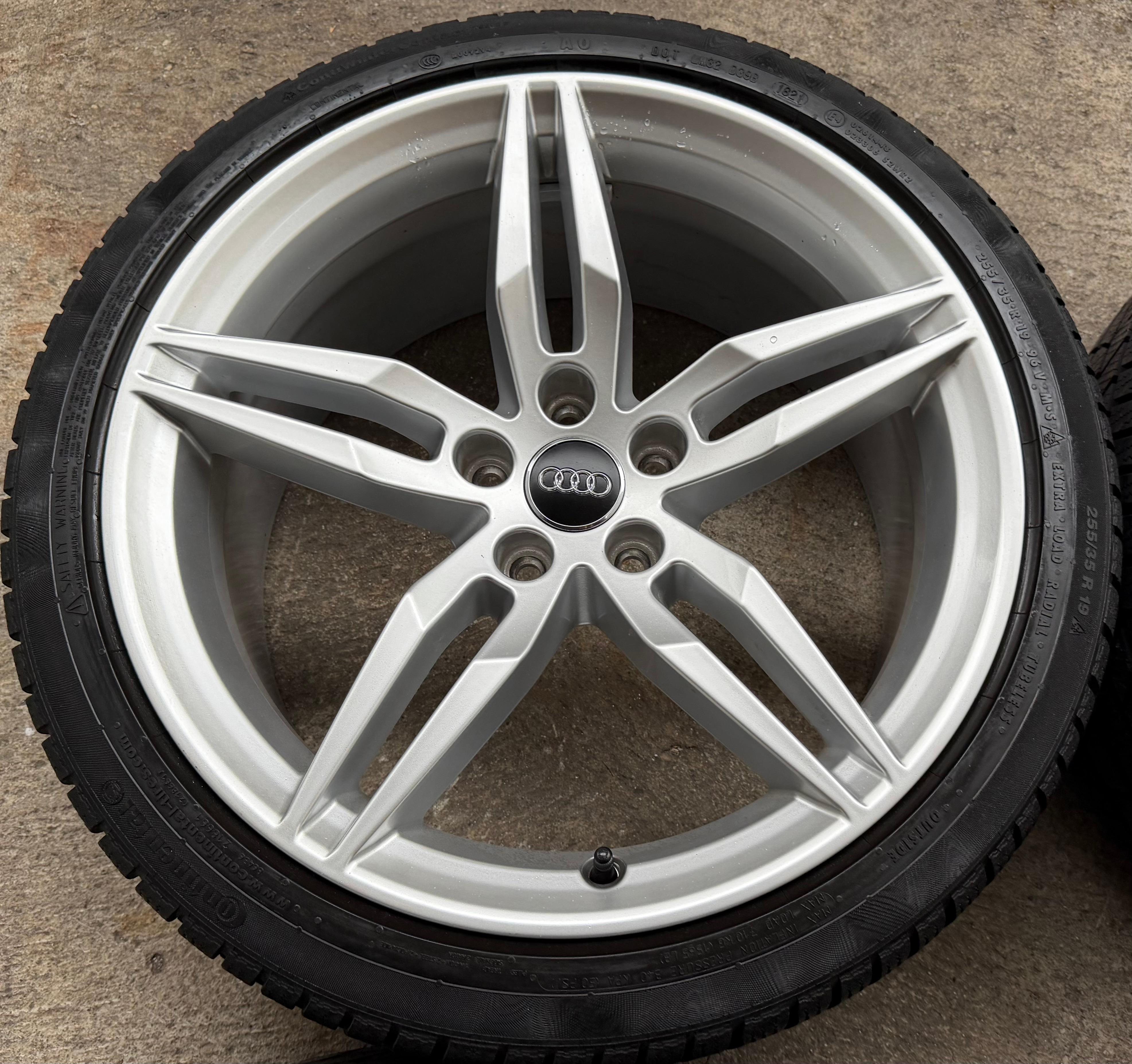 4 roues hiver complètes en alliage d’origine 19" Audi A5 S5 8W F5 8W0601025AM 255/35R19 96V Continental