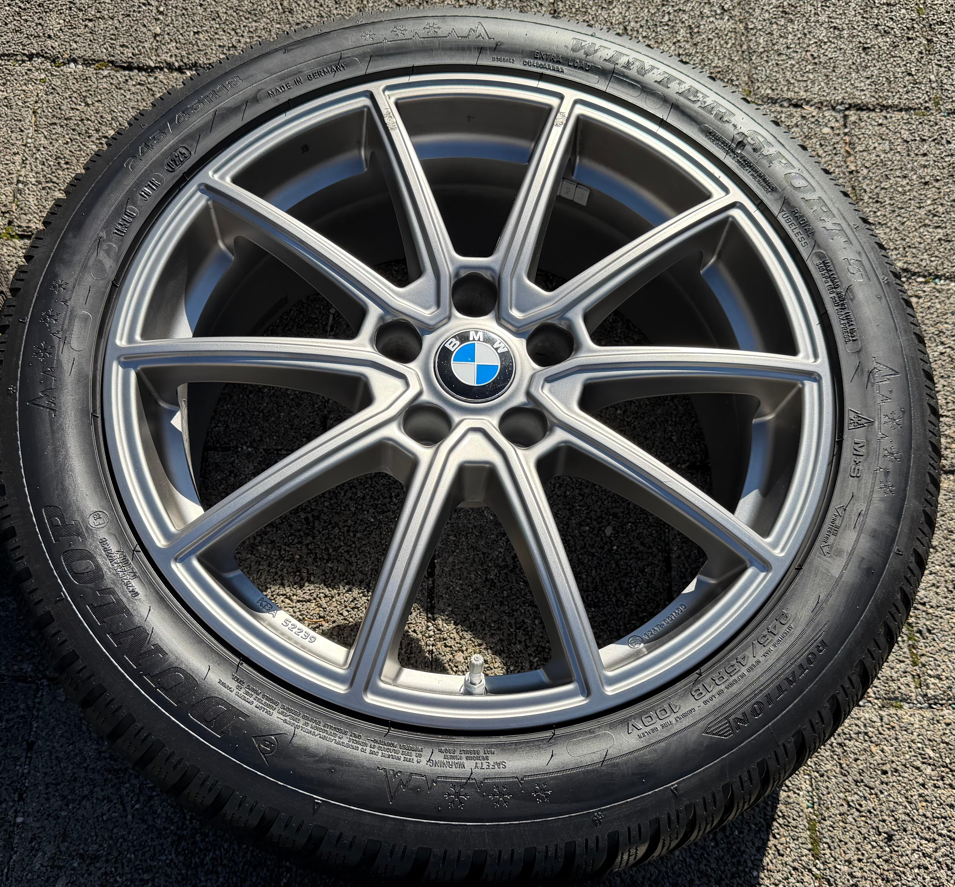 4 RUOTE IN LEGA DA 18" INVERNALI BMW SERIE 5 G30 G31 G5K G5L i4 G4C G26 245/45R18 100V