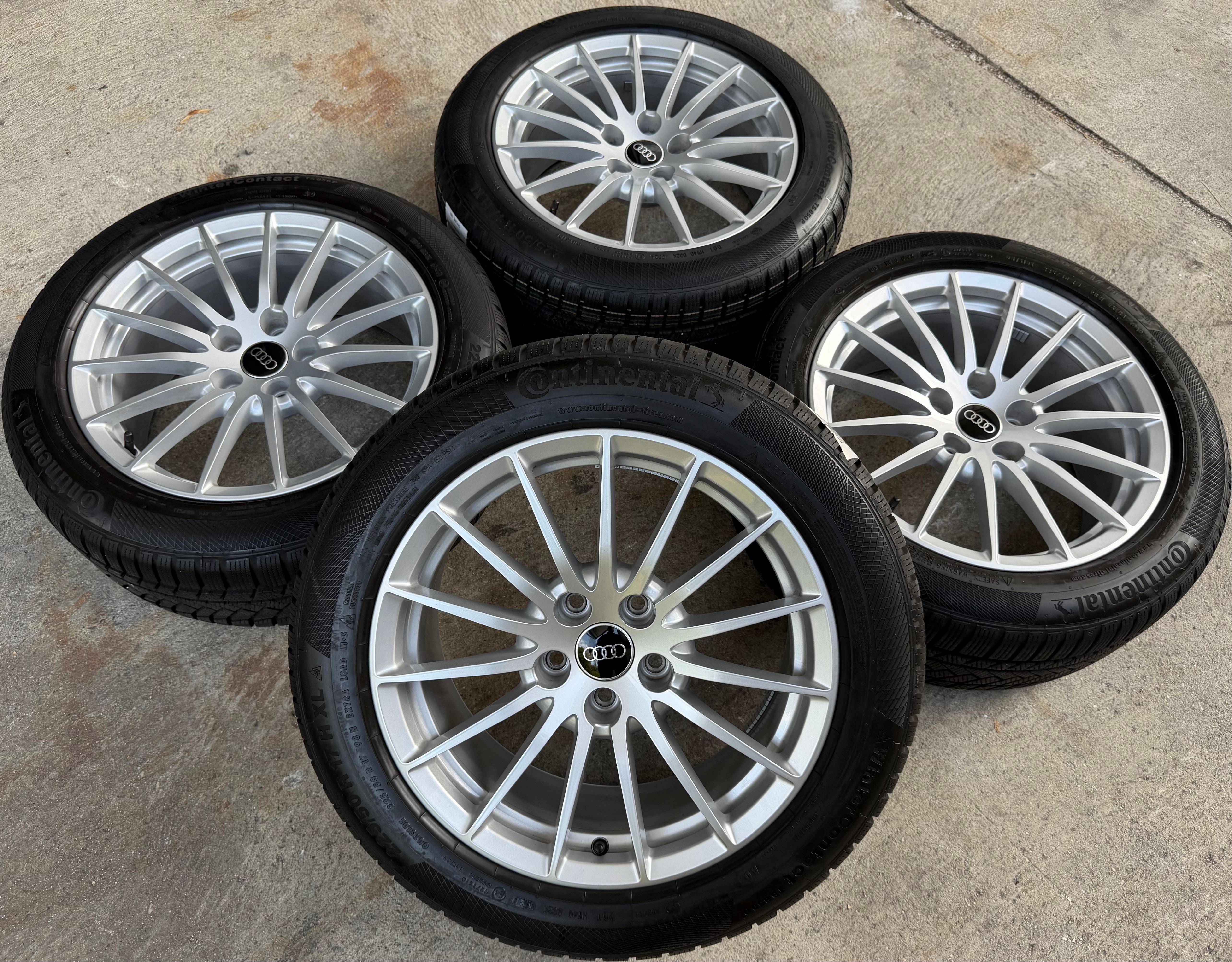 4 ORIGINAL 17" ALU WINTERRÄDER AUDI A5 F5 8W 225/50R17 98H 8W0601025AE CONTINENTAL