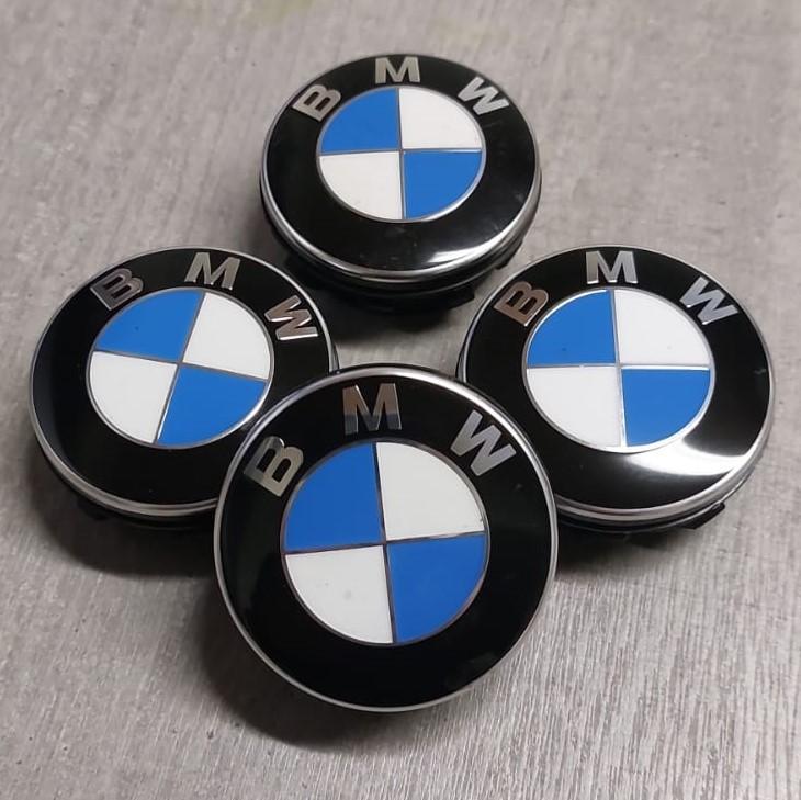 4 ORIGINAL BMW NABENDECKEL SCHWIMMEND 56MM 2455268