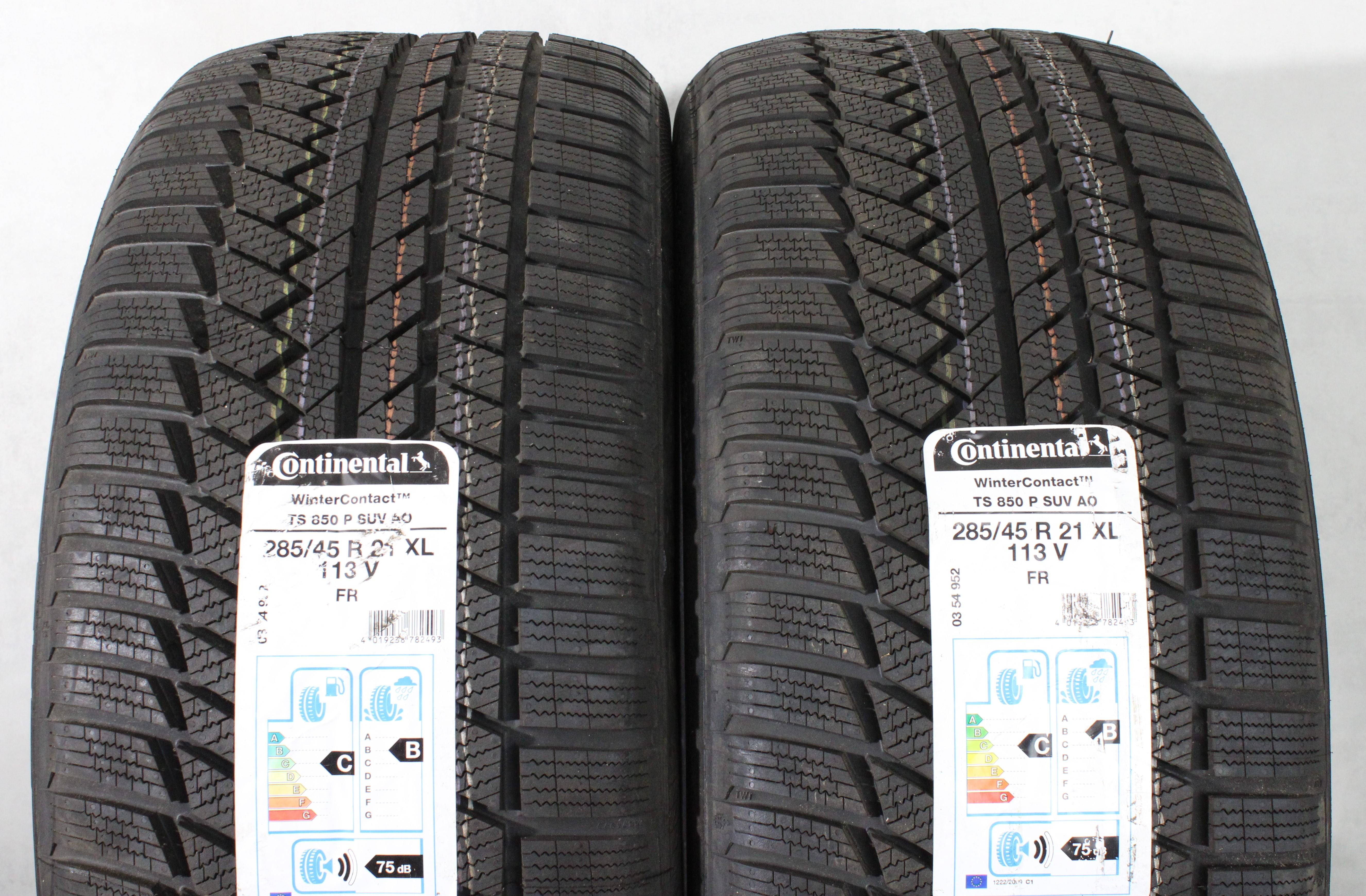 2 x 285/45R21 113V Neumáticos de invierno Continental Winter Contact TS850P AO NUEVOS 2019