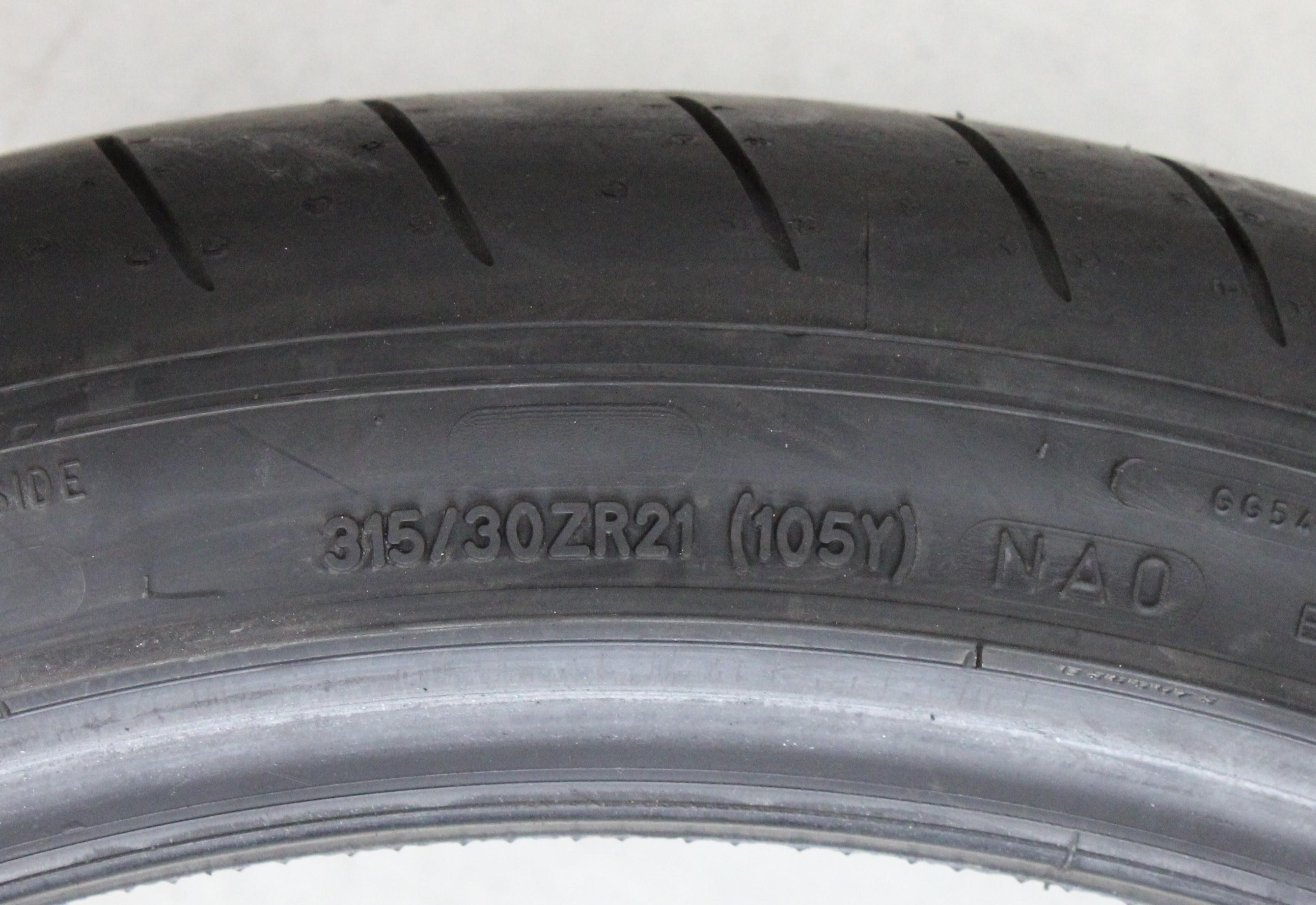 2 x 315/30R21 105Y Sommerreifen Goodyear Eagle F1 Super Sport NA0 5-5,5mm 2025