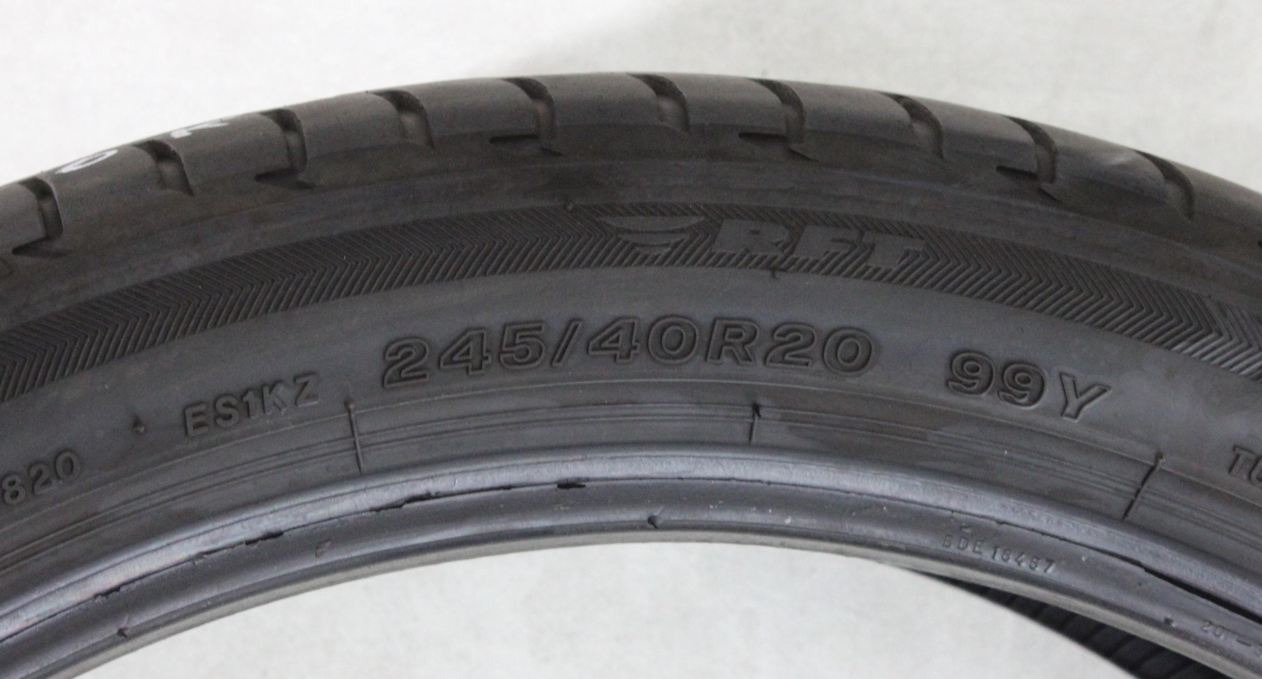 1 x 245/40R20 99Y Sommerreifen Bridgestone Potenza S001 * Runflat 5-5,5mm 2021