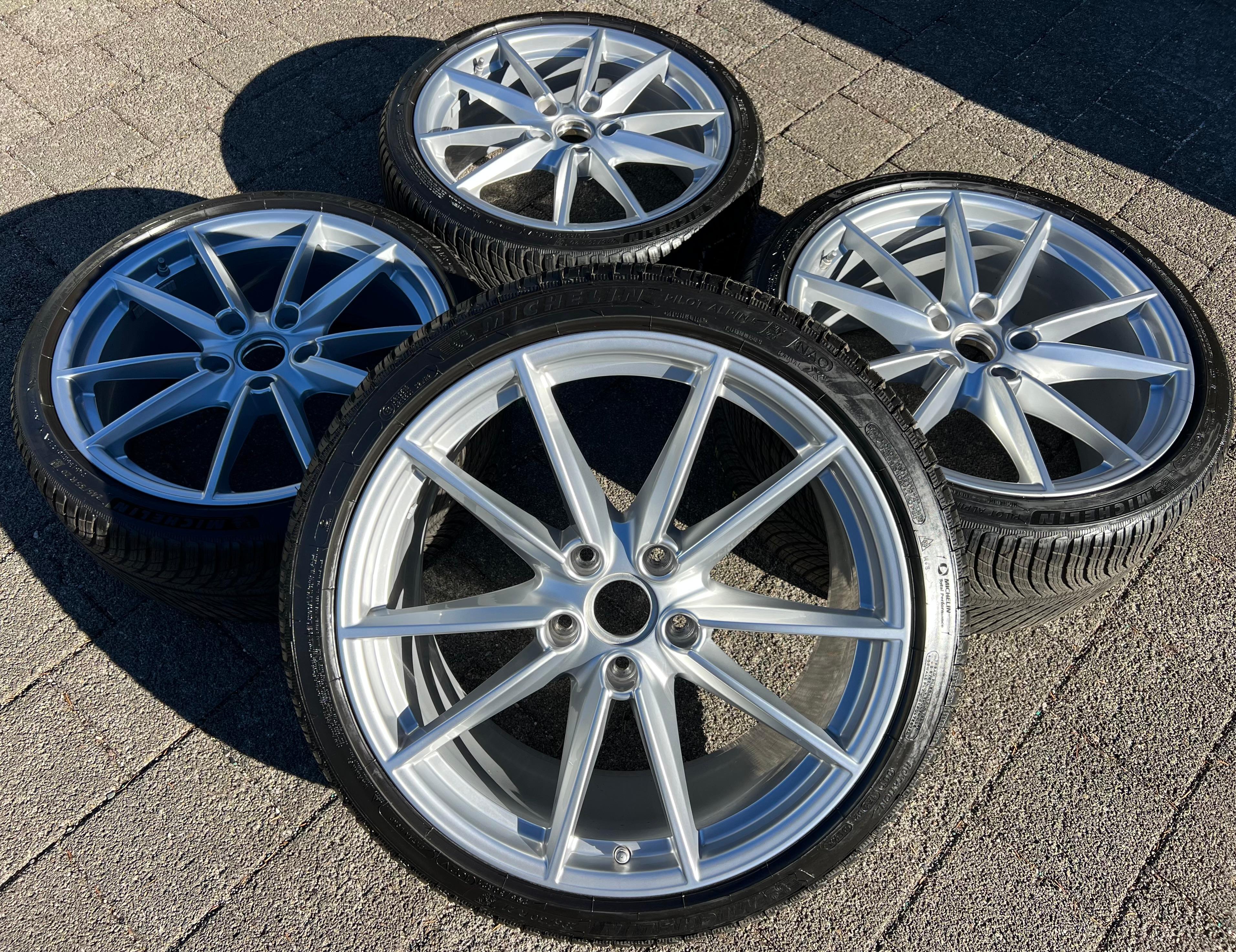 4 llantas de aluminio originales de invierno de 20" y 21" para Porsche 911 992 992601025C 992601025D con sistema RDKS de Michelin