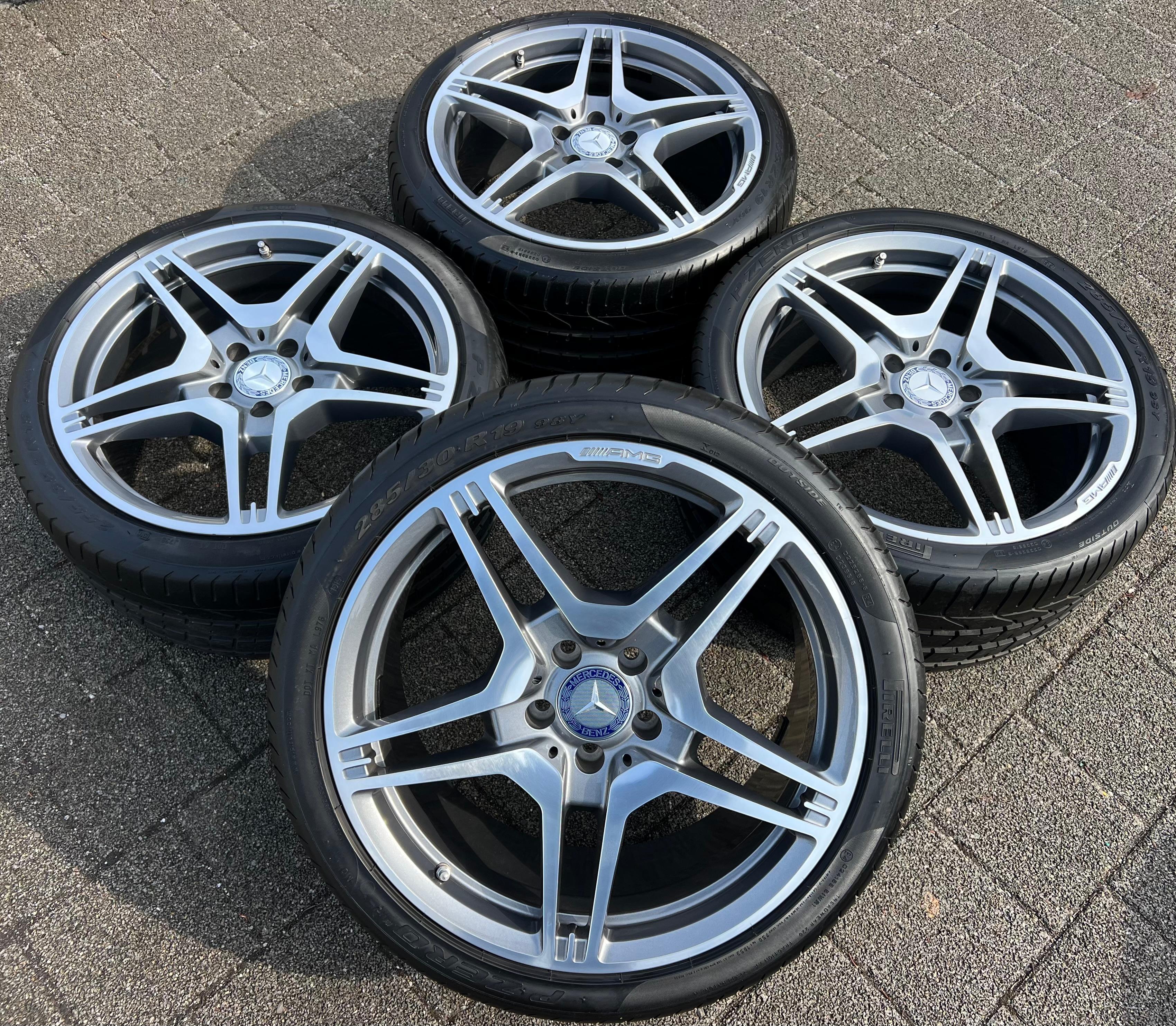 4 ORIGINAL 19" ALUFELGEN MERCEDES E-KLASSE W212 E63 AMG A2124012702 A2124012802