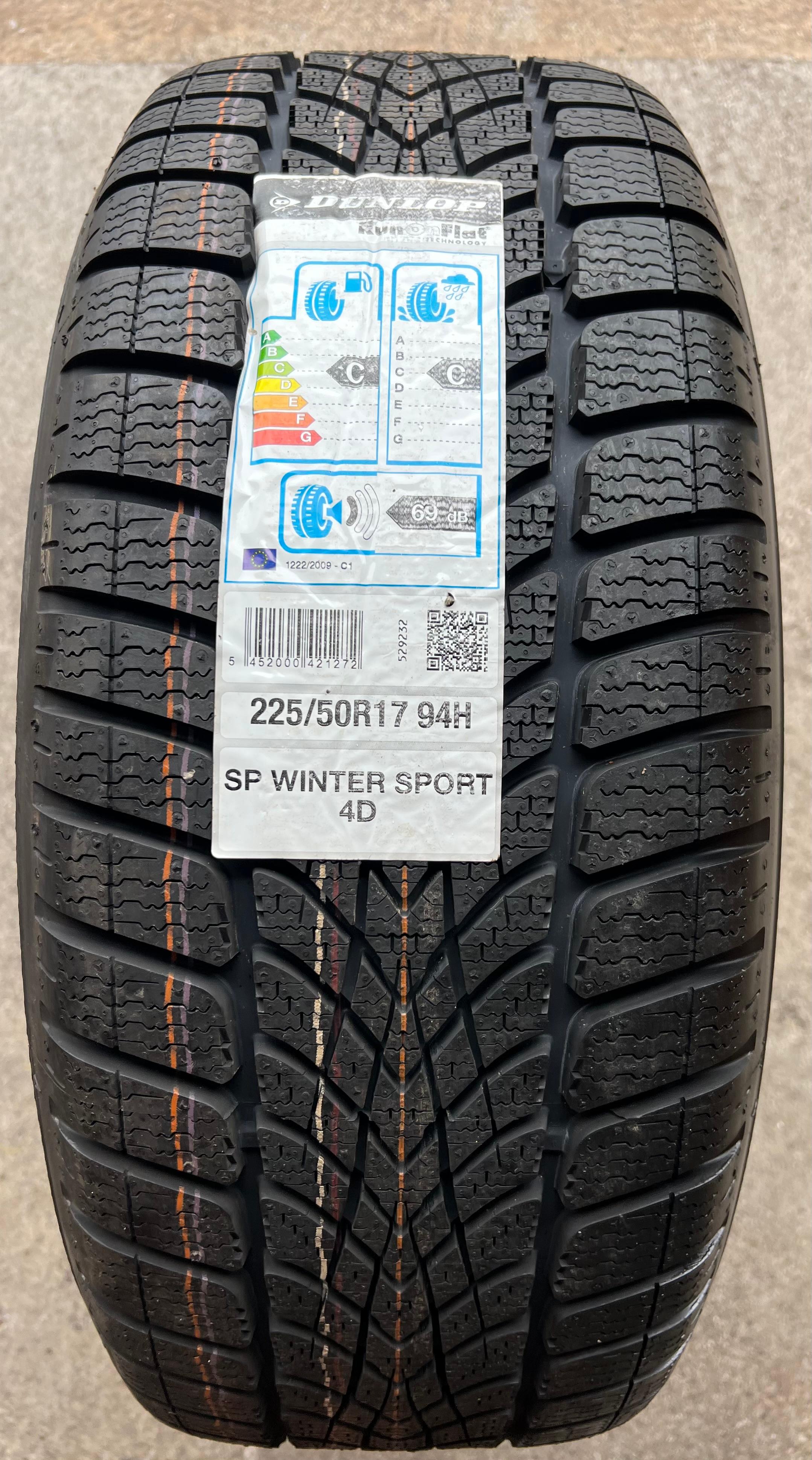 1 x 225/50R17 94H Winterreifen Dunlop Winter Sport 4D Runflat NEU 2020
