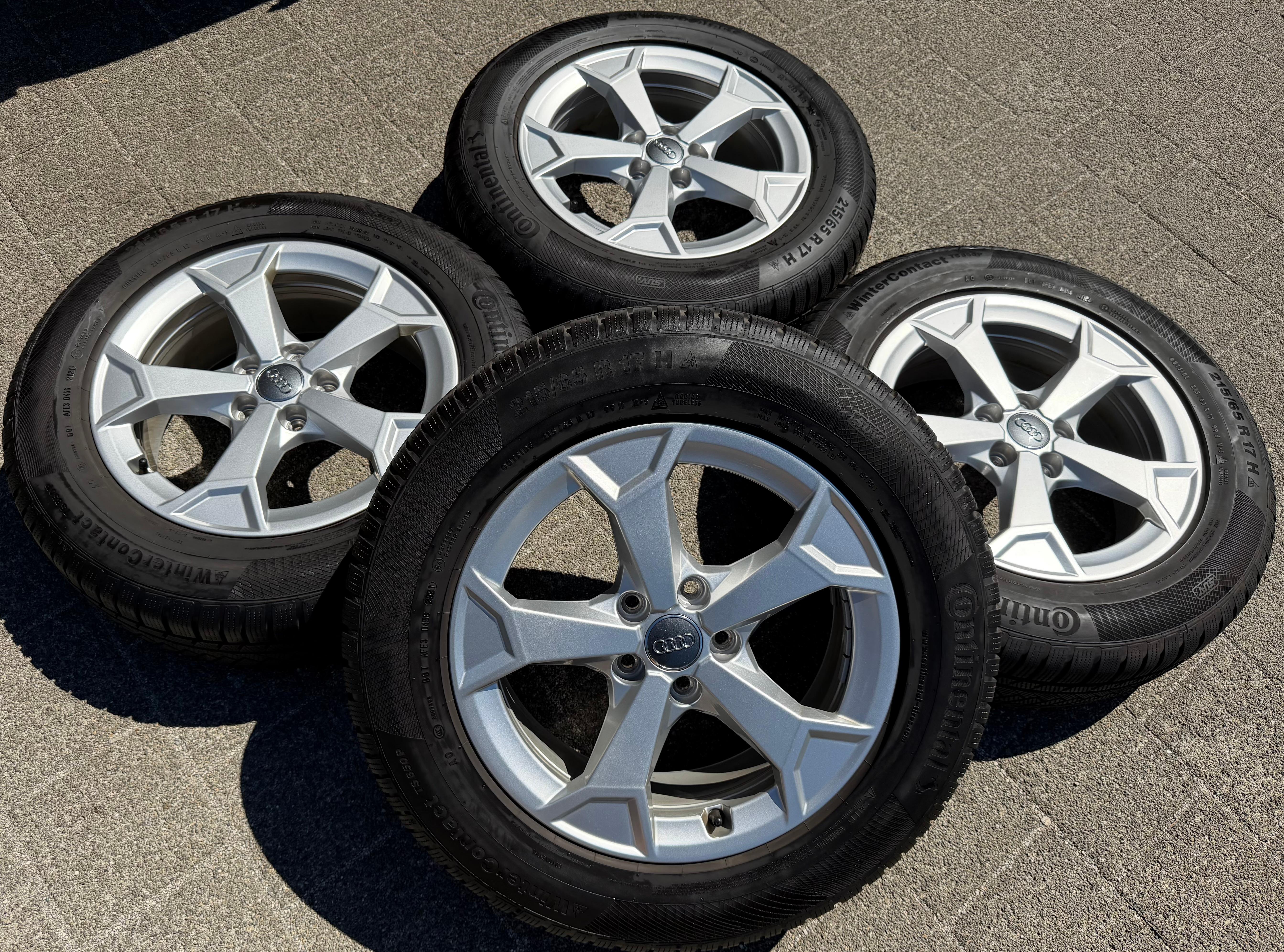 4 Original 17" Alu Winterräder AUDI Q3 F3 F3N 215/65R17 99H Continental 2024