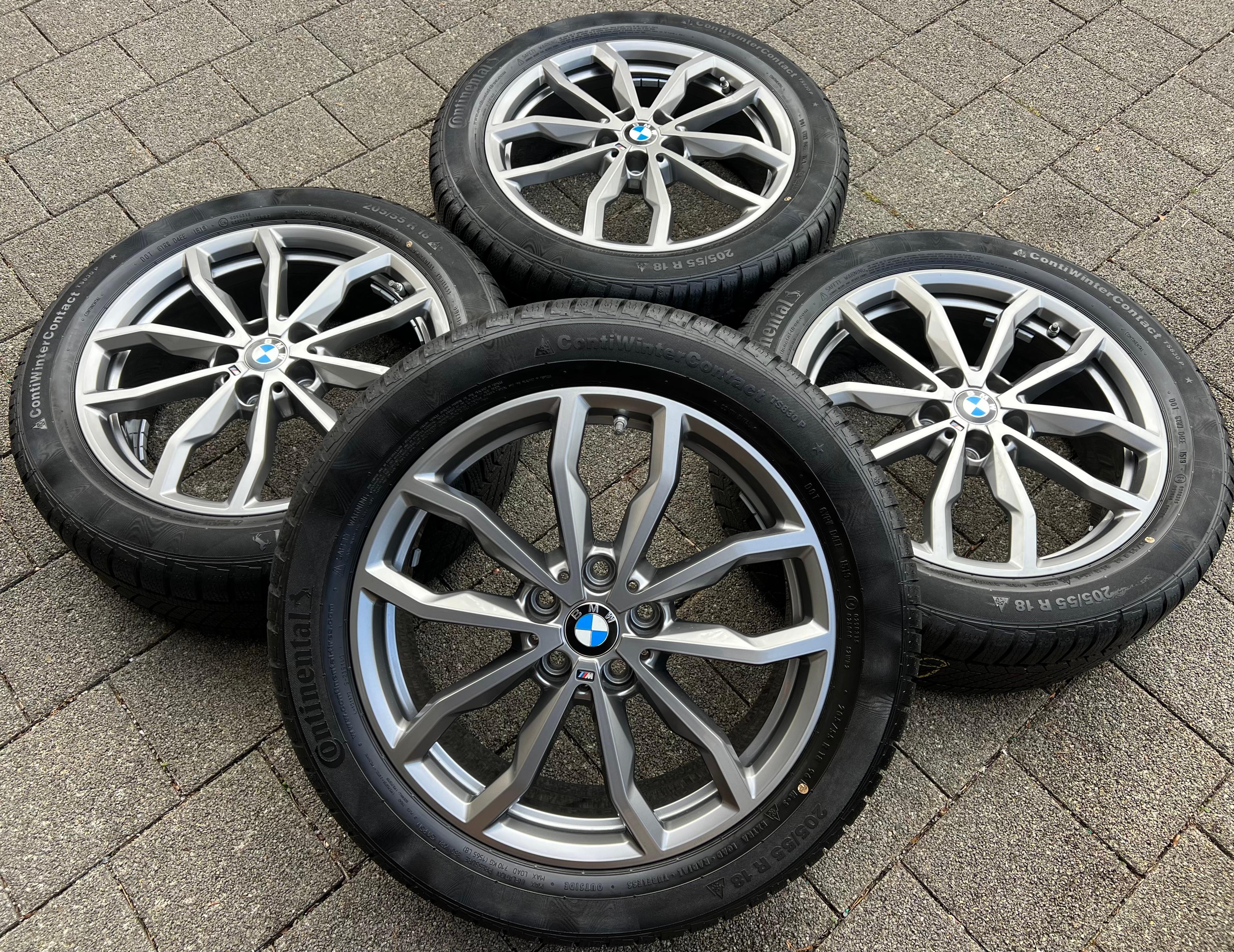 4 ORIGINAL 18" ALU WINTERRÄDER BMW X1 F48 X2 F39 STYLING M711 205/55R18 96H RDKS