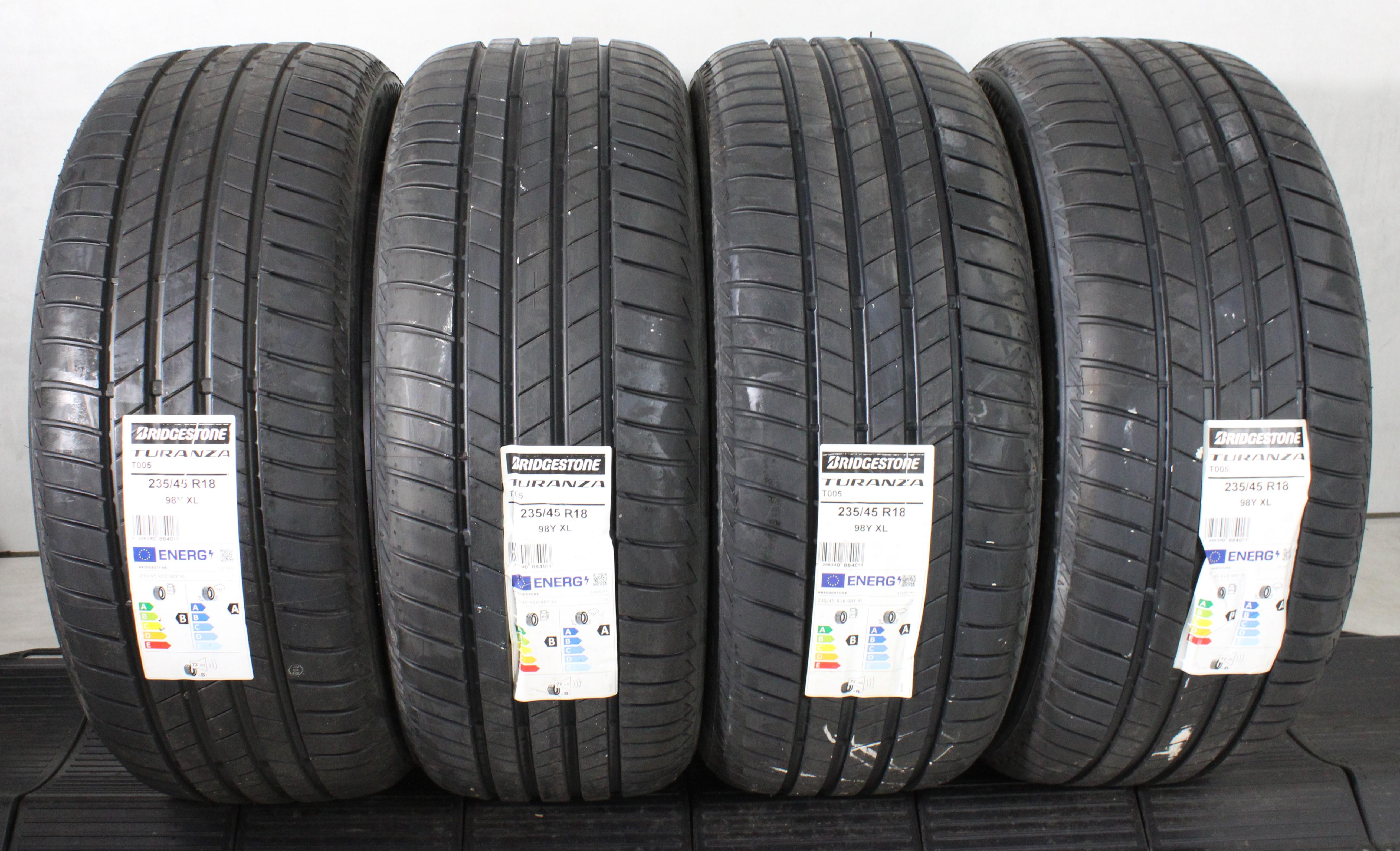 4 x 235/45R18 98Y Sommerreifen Bridgestone Turanza T005 1x2021/3x2022