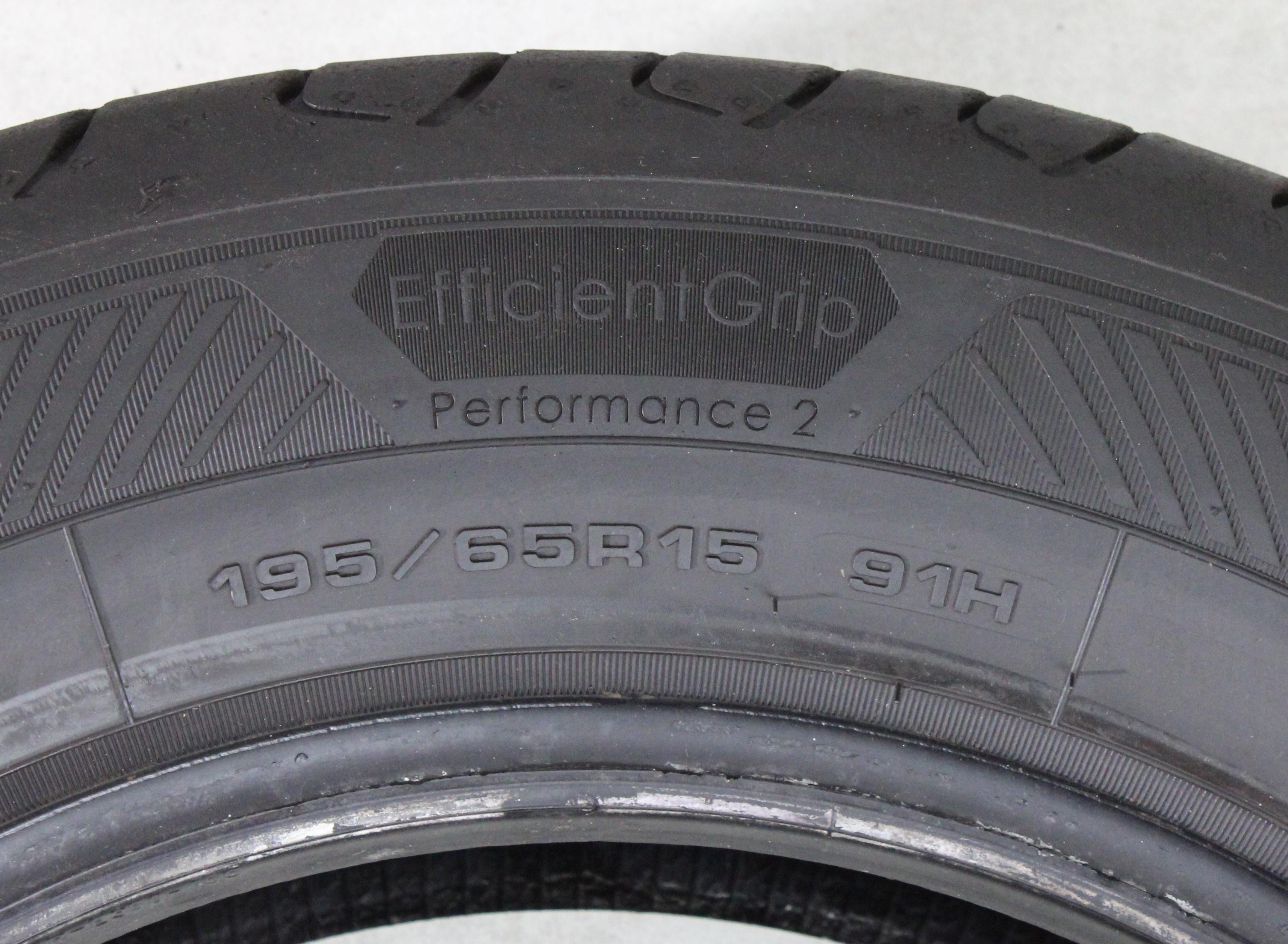 2 x 195/65R15 91H pneus été Goodyear Efficient Grip Performance 2 5,5-6mm 2020