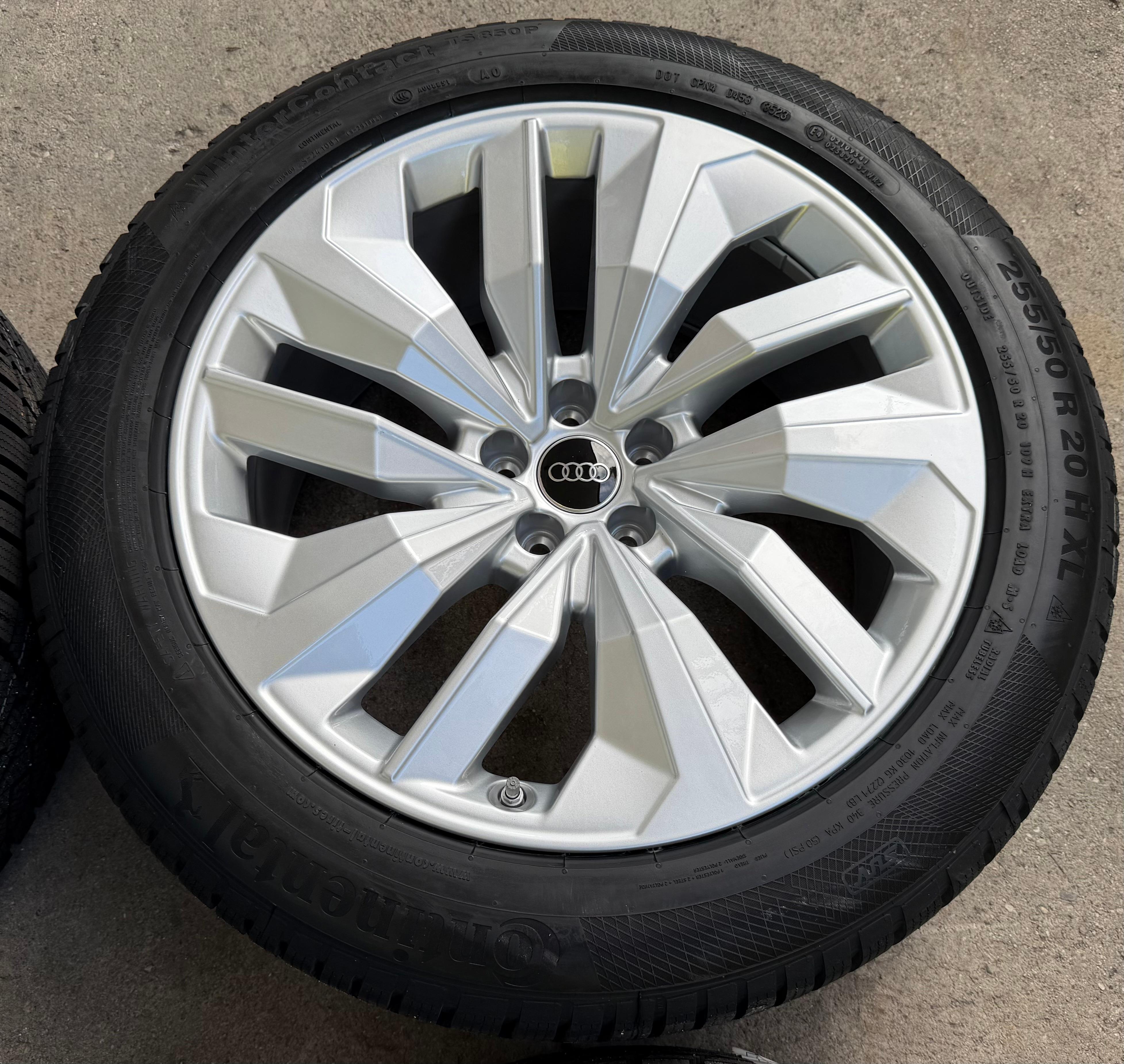 4 Original 20" Alu Winterräder Audi Q8 GE E-Tron 4KE601025N 255/50R20 109H Continental NEU