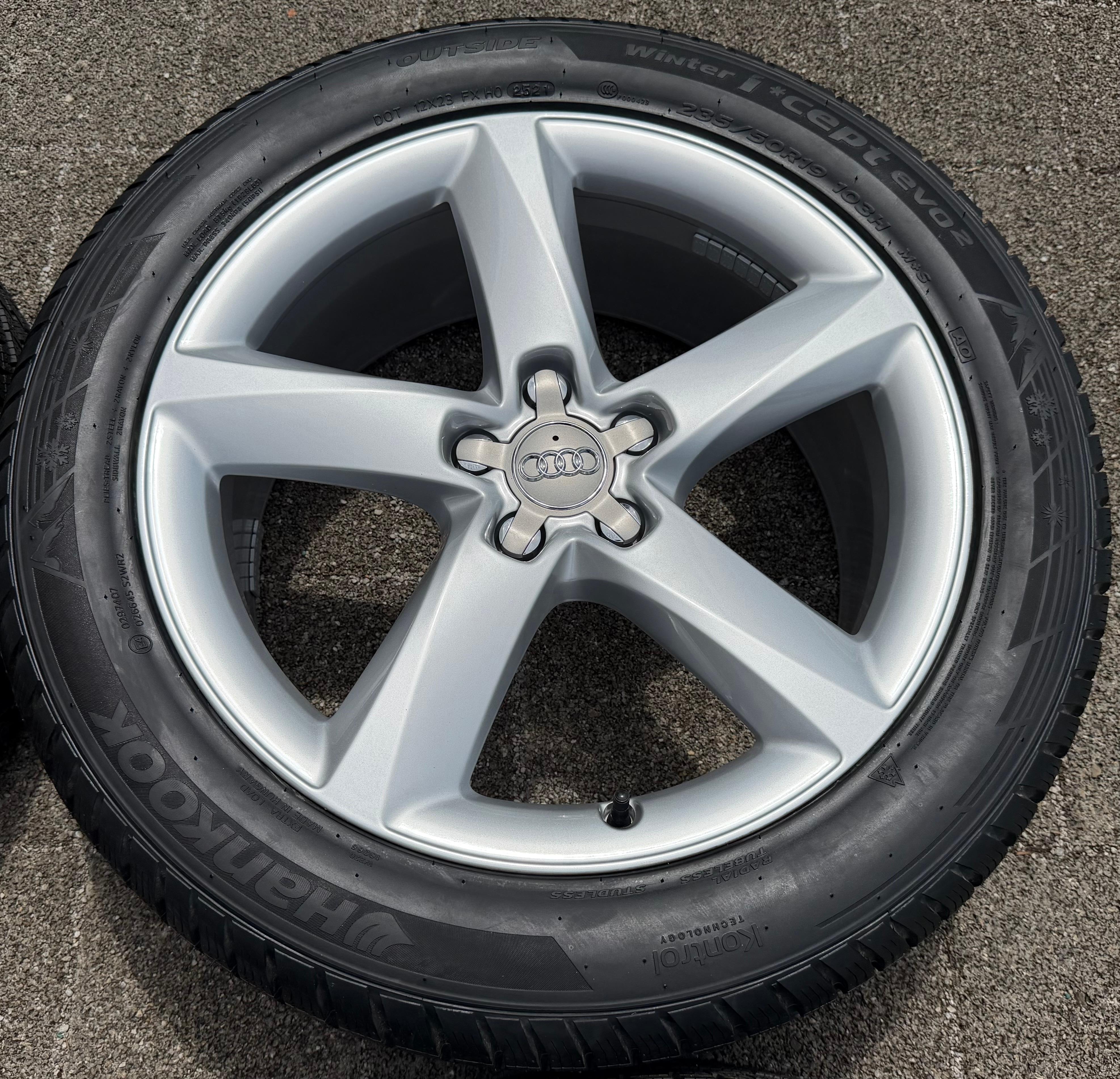 4 Original 19" Alu Winterräder Audi A8 4H 235/50R19 103H 4H0601025C Hankook
