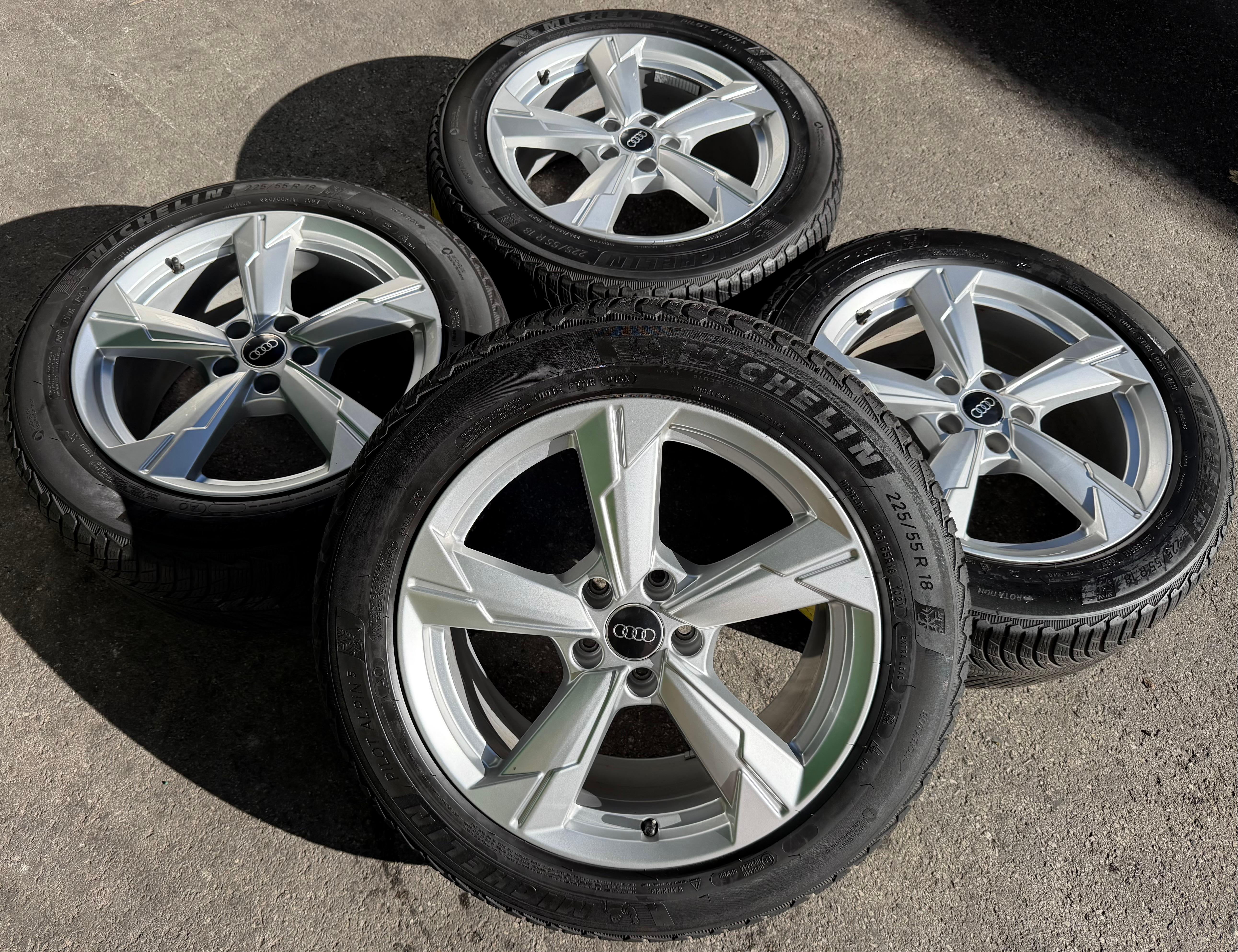 4 ruedas de invierno de aleación originales de 18" para Audi A6 4K F2 C8 4K0601025D 225/55R18 102V