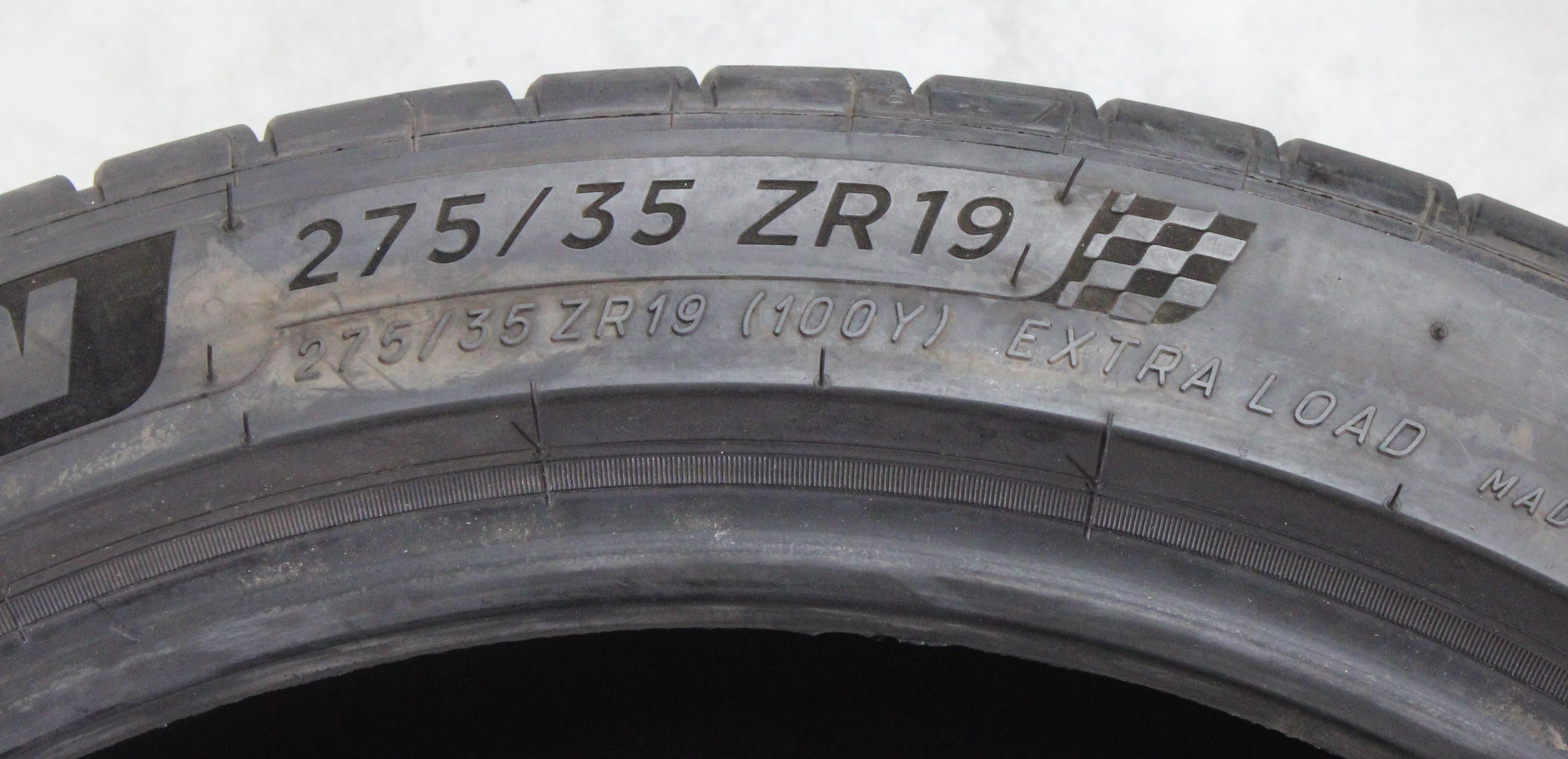 1 x 275/35R19 100Y Sommerreifen Michelin Pilot Sport 4S 5-5,5mm 2018 XL