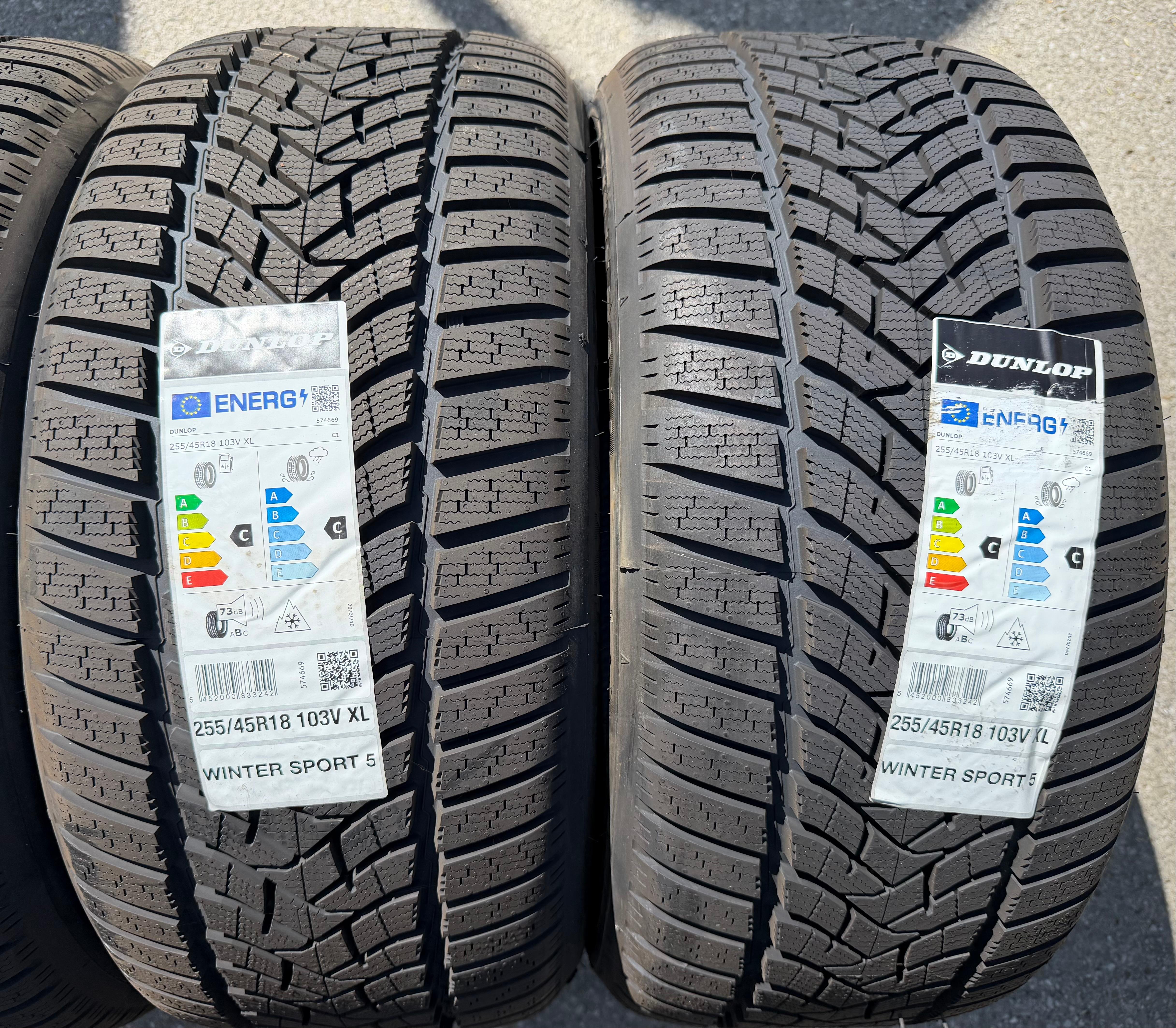 4 x 255/45R18 103V XL Winterreifen Dunlop Winter Sport 5 2023 NEU