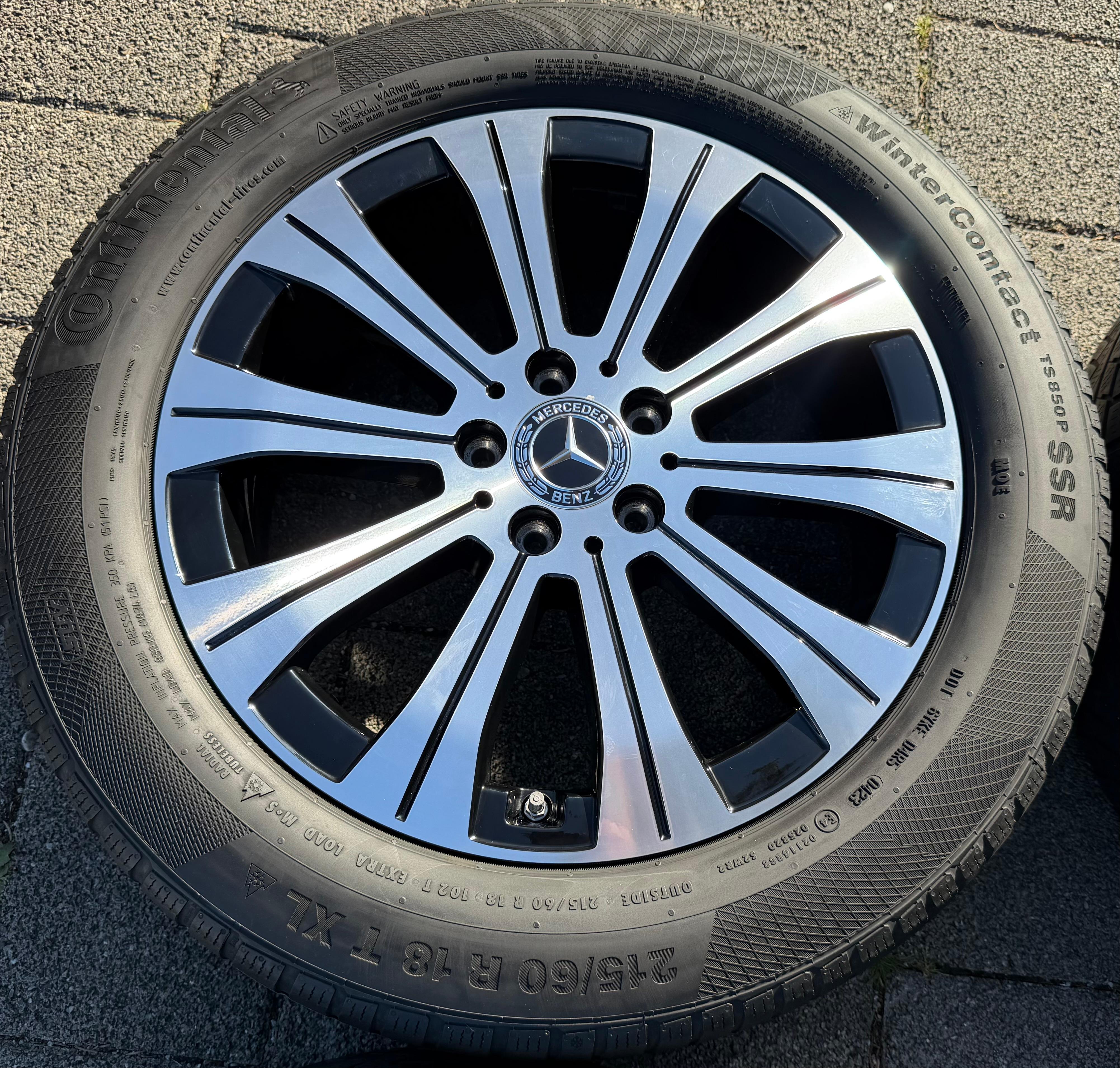 4 ORIGINAL 18" ALUFELGEN MERCEDES EQA EQB A2434010000 RDKS 6,5x18 ET44,5 FREIHAUS