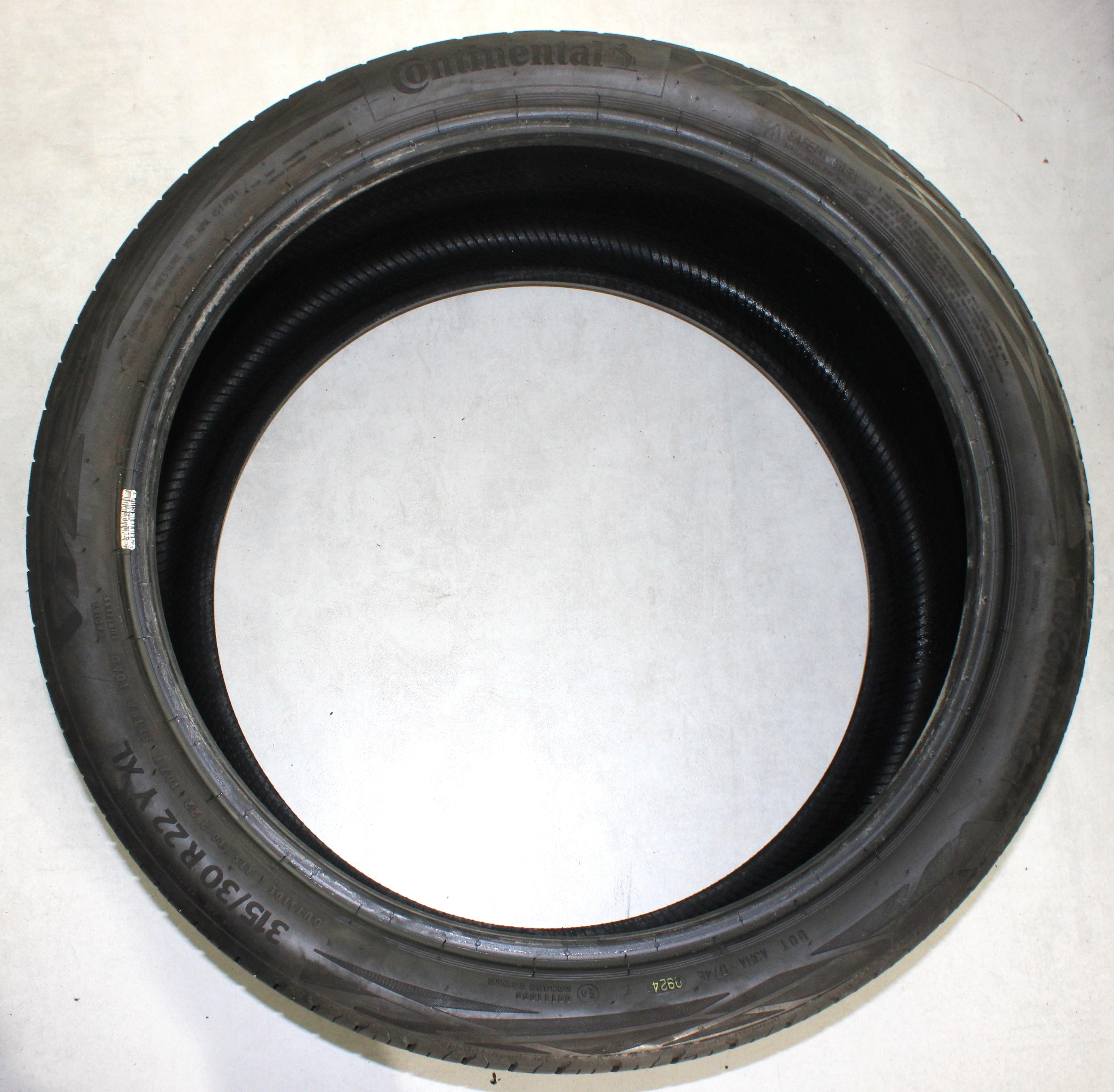 2 x 315/30R22 107Y Sommerreifen Continental Eco Contact 6* 4,5mm 2024 XL