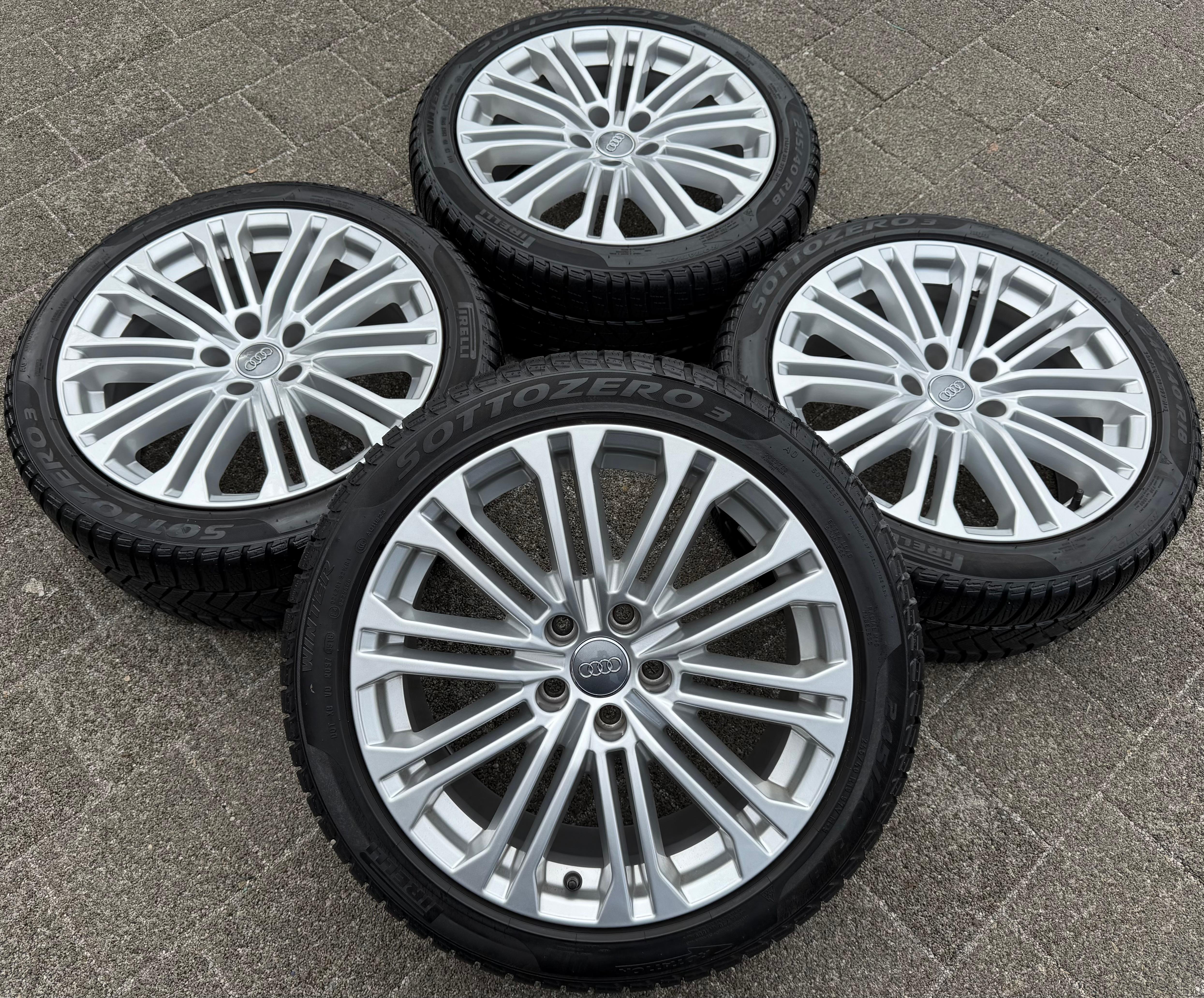 4 Original 18" Alu Winterräder Audi A5 8W F5 245/40R18 97V 8W0601025EE Pirelli