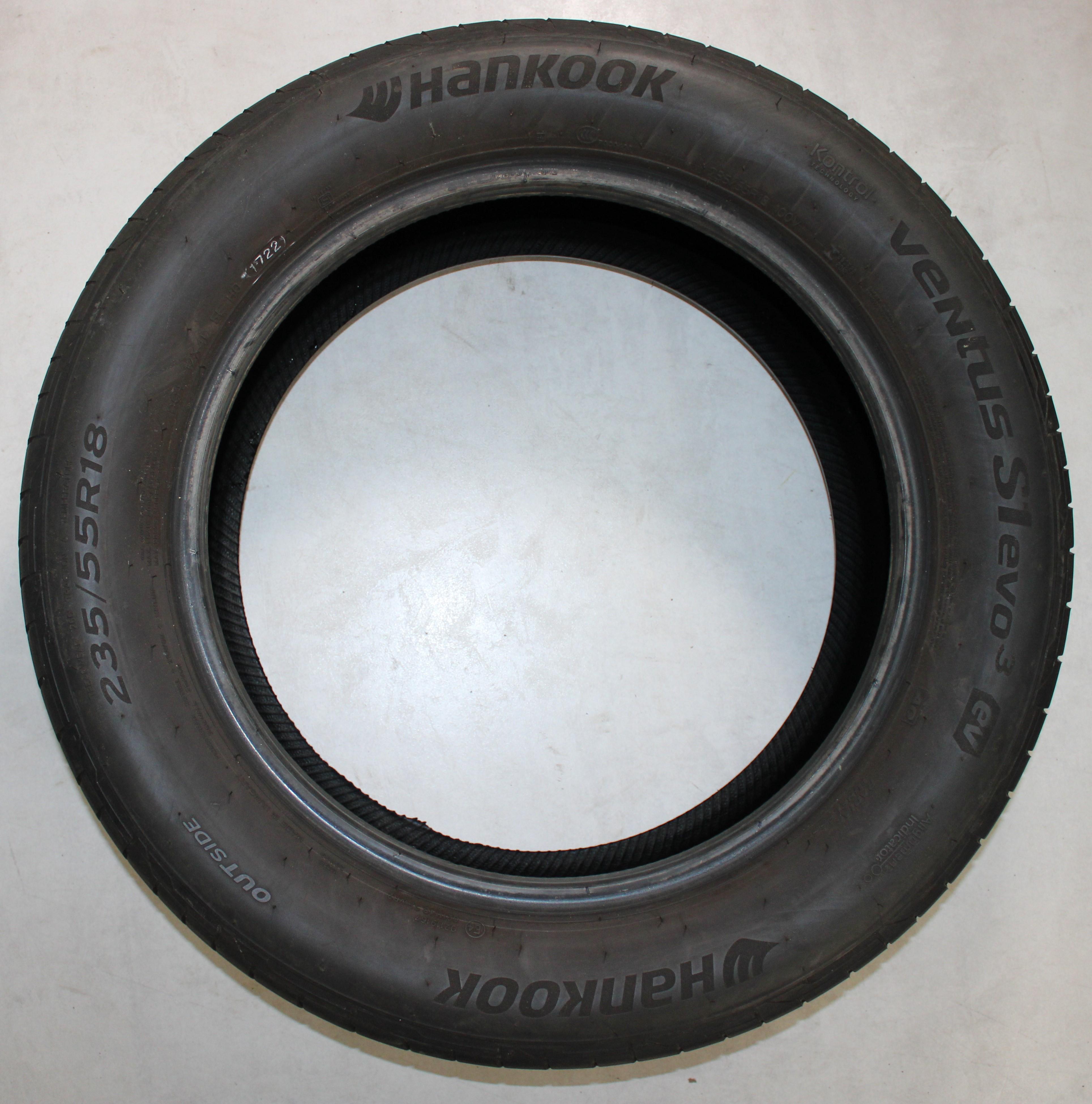 4 x 235/55R18 100V Sommerreifen Hankook Ventus S1 Evo 3 EV   5mm 2022
