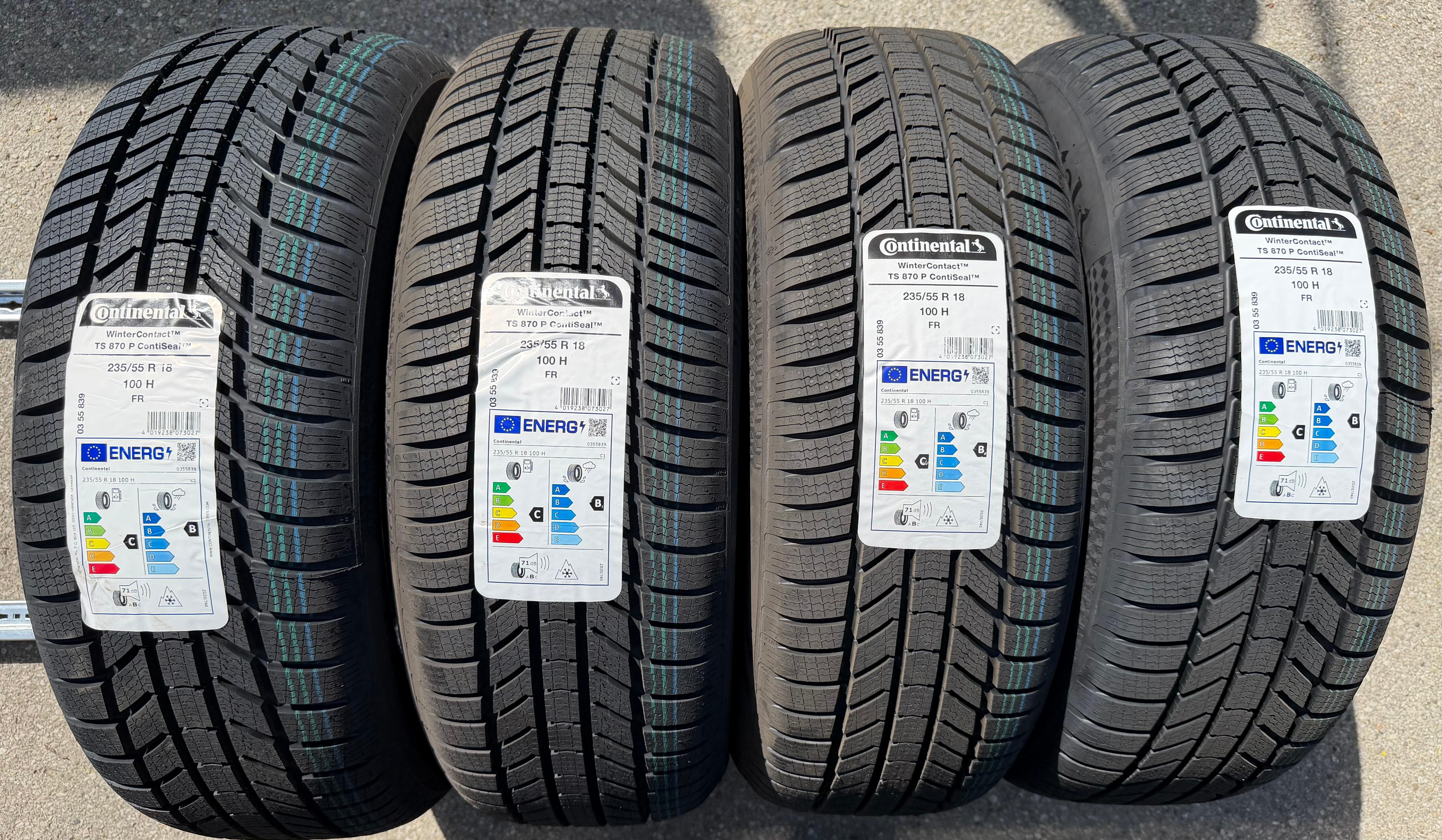 4 x 235/55R18 100H Winterreifen Continental Winter Contact TS870P 2024 Seal NEU