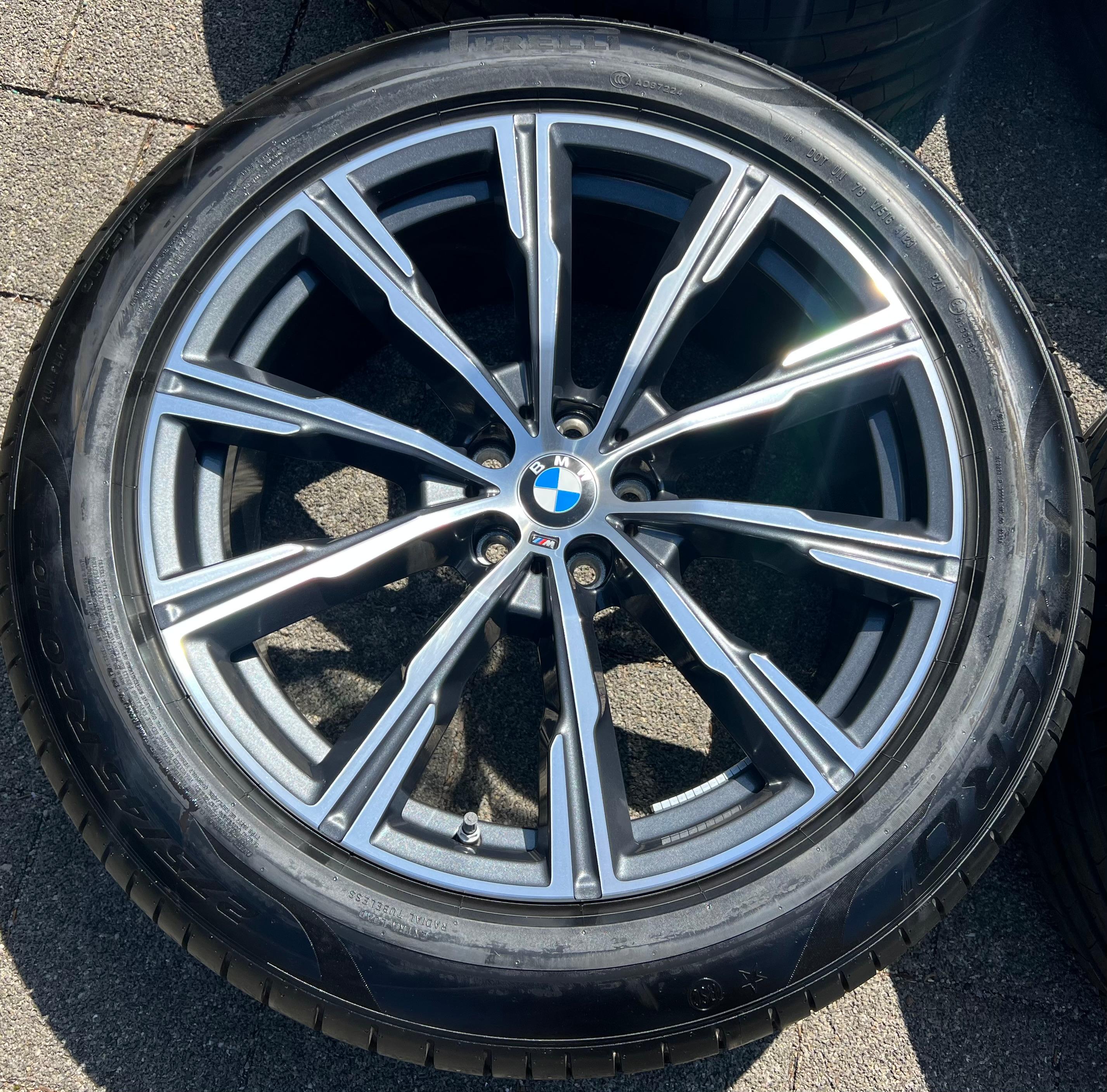 4 ORIGINAL 20" ALU SOMMERRÄDER BMW X5 G05 X6 G06 STYLING M740 275/45R20 110Y 305/40R20 112Y