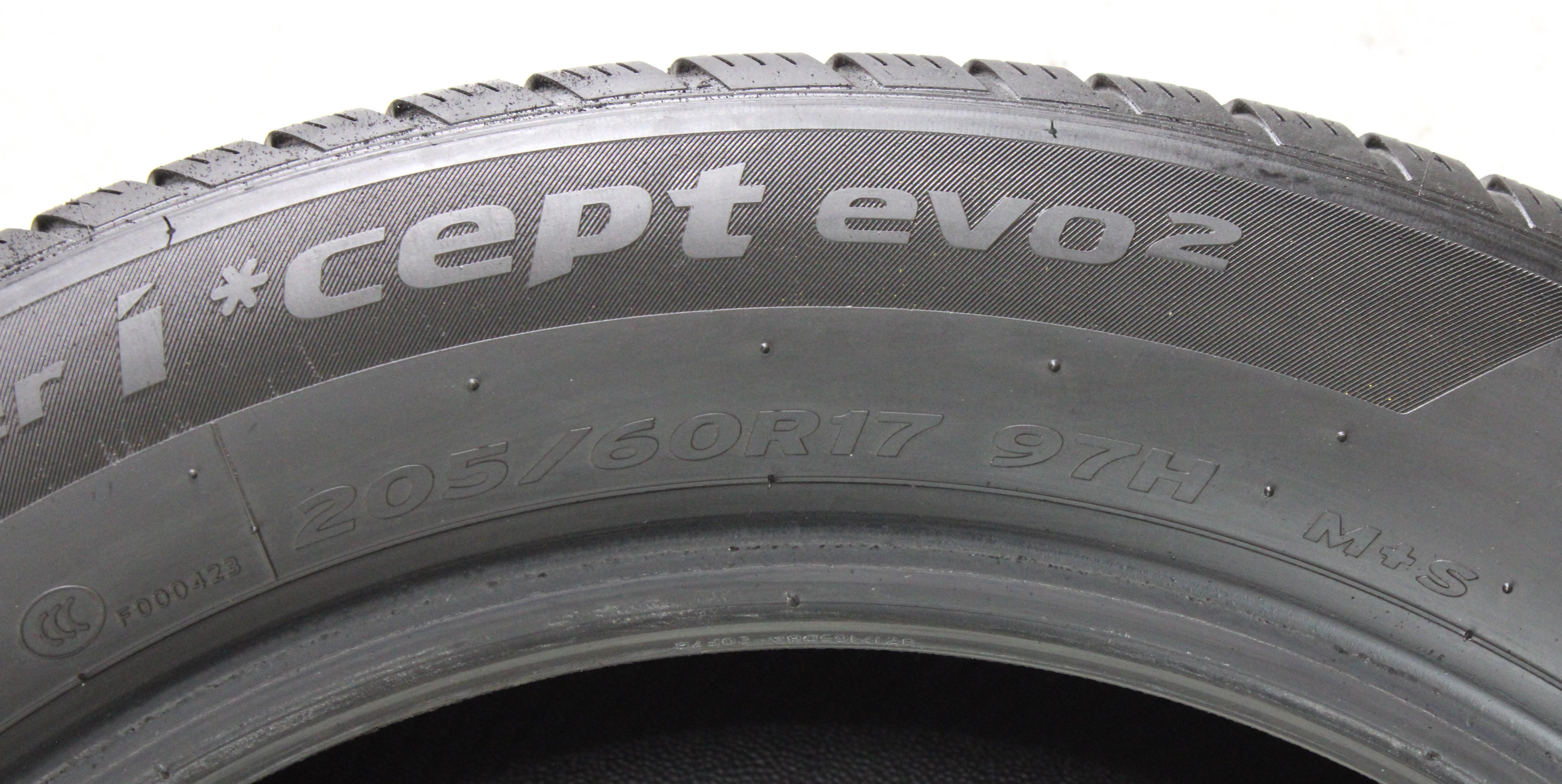2 x 205/60R17 97H Winterreifen Hankook Winter I*Cept Evo 2 * 6,5mm 2022