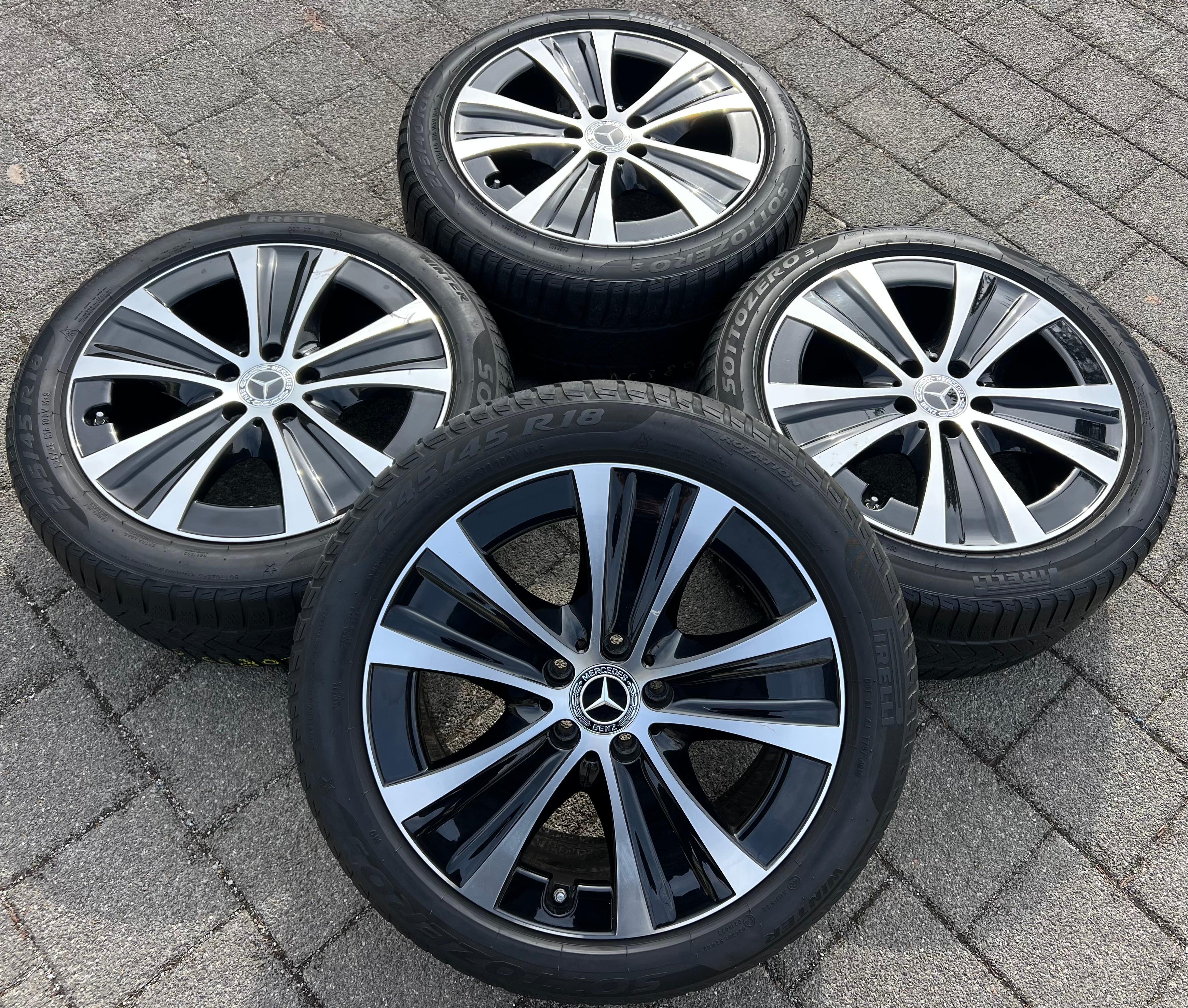 4 ORIGINAL 18" ALUFELGEN MERCEDES E-KLASSE W213 8x18 ET43 9x19 ET52,5 FREIHAUS