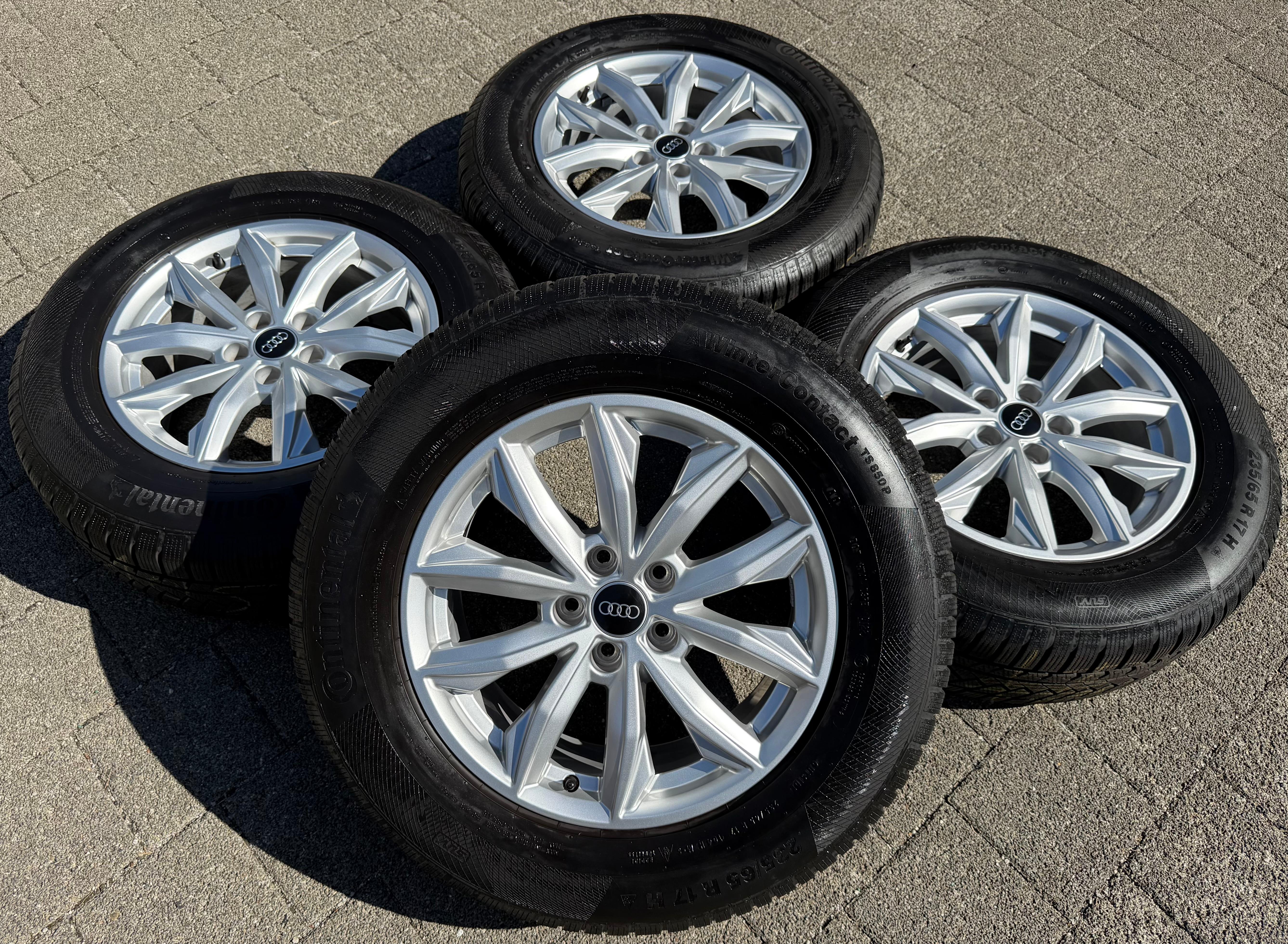 4 ruedas de invierno de aluminio originales de 17" para Audi Q5 FY 80A601025J 7x17 ET34 235/65R17 104H TOP