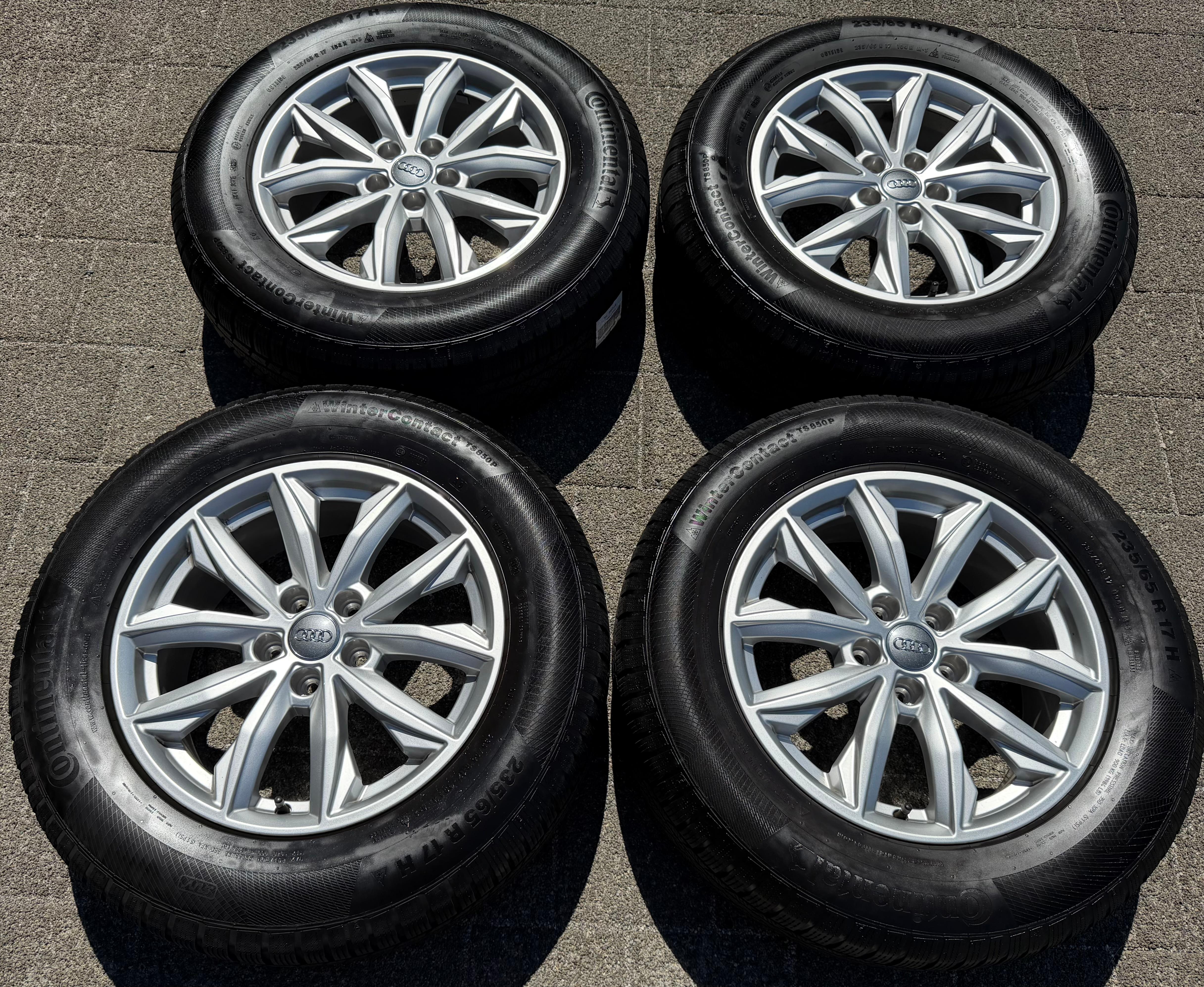 4 Original 17" Alu Winterräder Audi Q5 FY 80A601025J 7x17 ET34 235/65R17 104H 2020