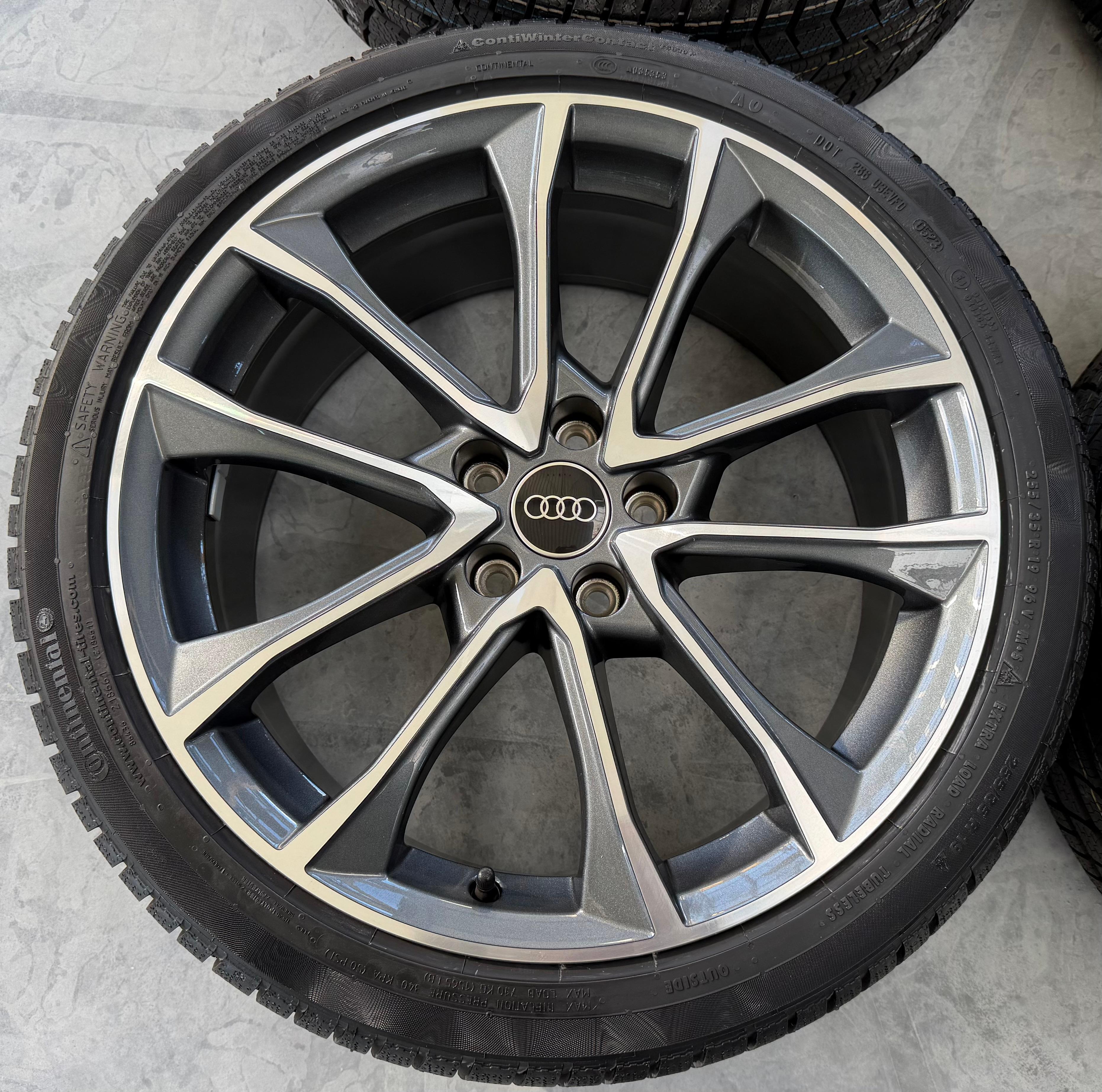 4 Original 19" Alu Winterräder Audi A4 S4 8W B9 8W0601025BF 255/35R19 96V NEU
