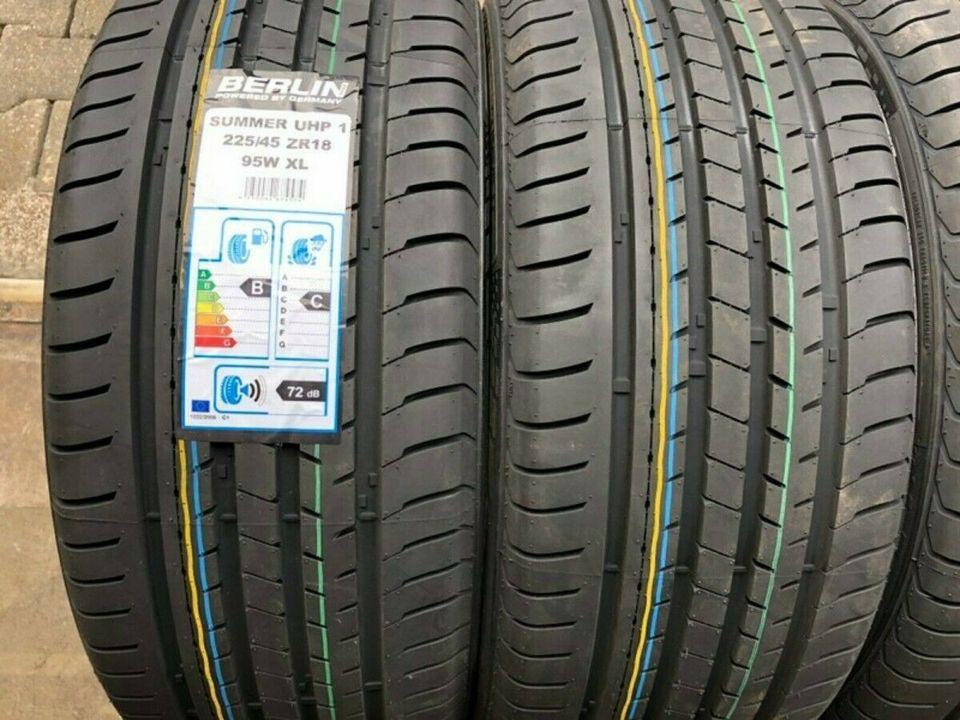 4 X 225/45R18 95W BERLIN TIRES PNEUS ÉTÉ UHP 2019 NEUFS