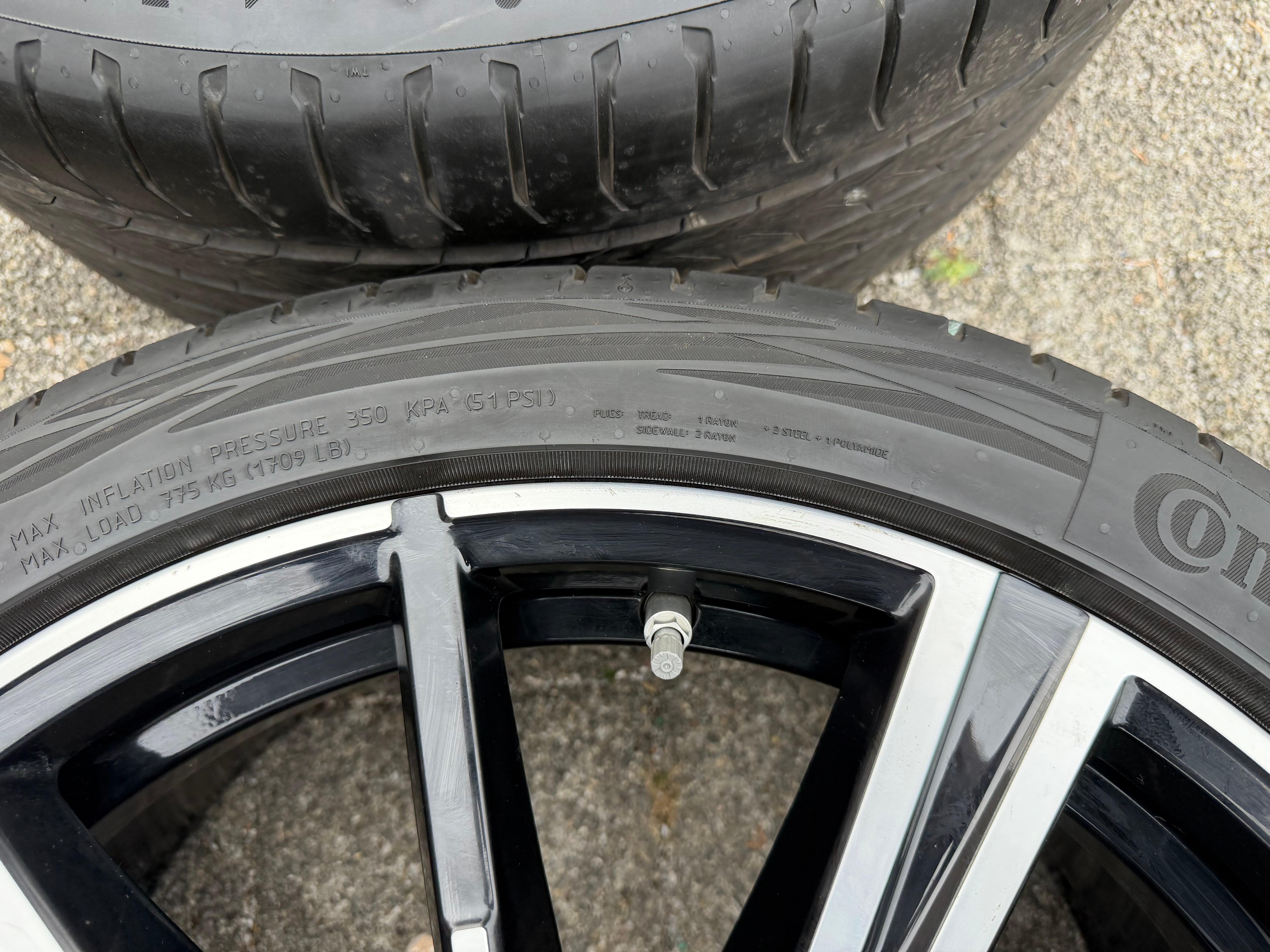 4 ruedas de verano originales de aleación de 20" para BMW i5 Serie 5 G60 G61, diseño M938, Continental, RDKS