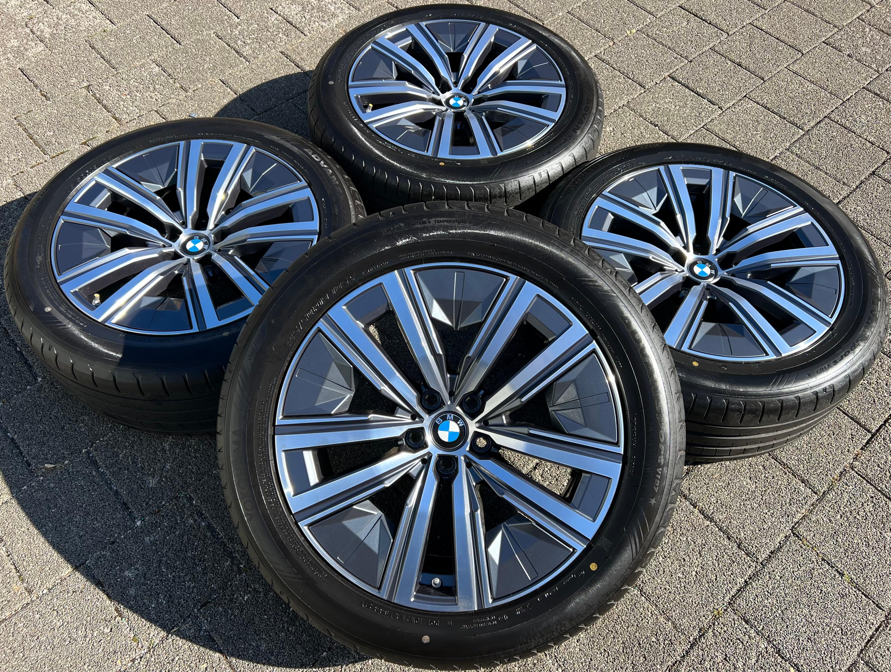 4 CERCHI IN ALLUMINIO ORIGINALI DA 19" SOMMER PER BMW SERIE 7 G70 E X3 G45 STYLING 904 245/50R19 105Y 2022