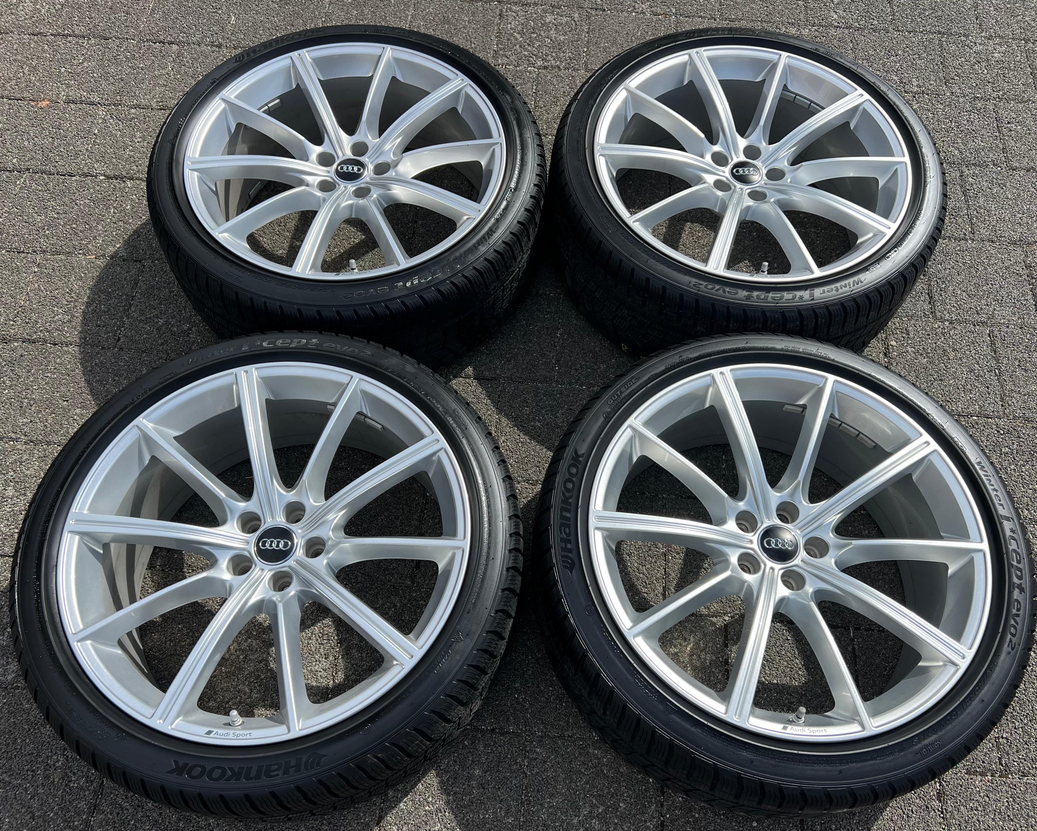 4 ORIGINELE 21" LICHTMETALEN WINTERWIELEN AUDI RS6 AVANT 4K C8 RS7 F2 4K 4K0601025AA VRIJ HUIS
